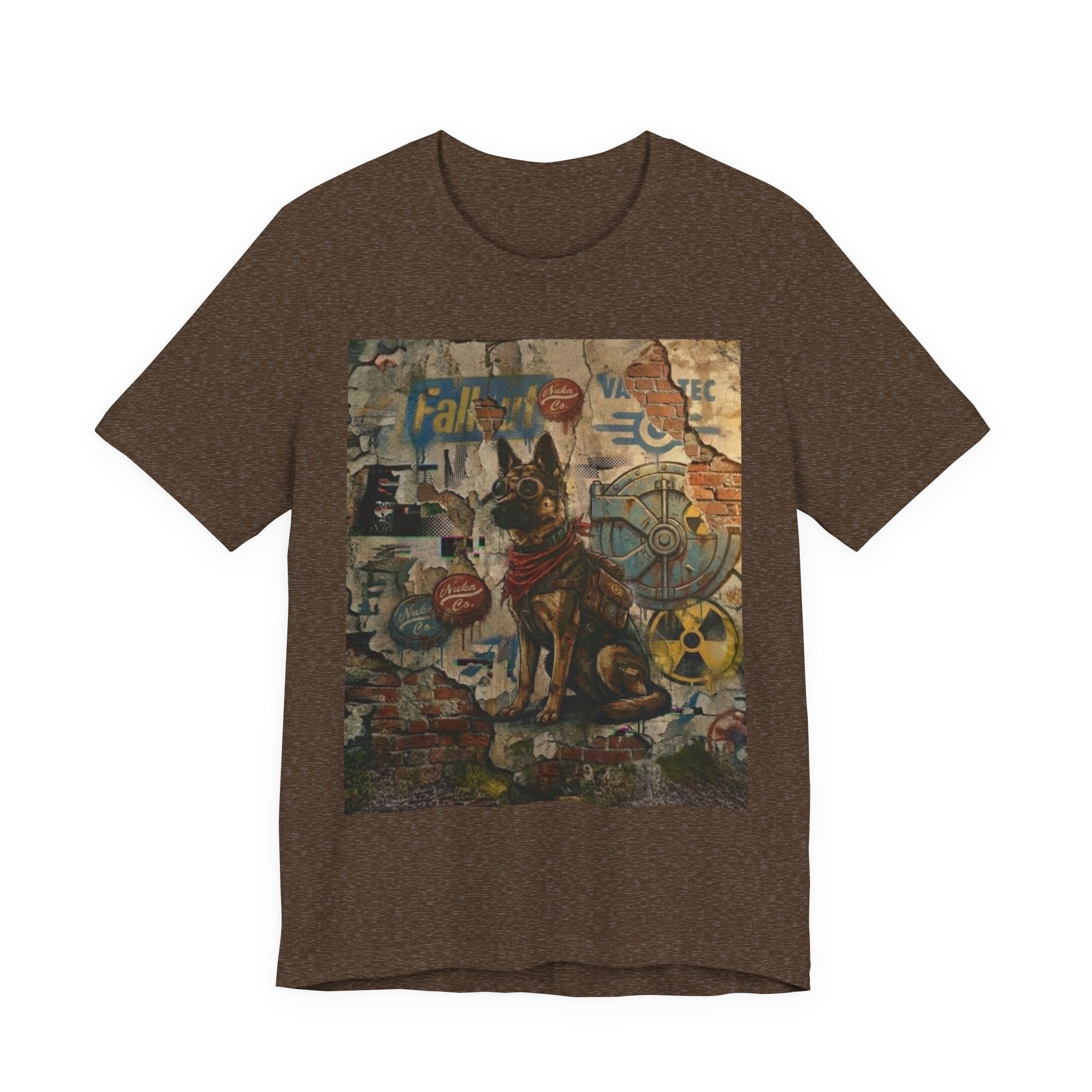 Fallout Dog Street Art T‑Shirt — Retro Post‑Apocalyptic Graffiti Tee