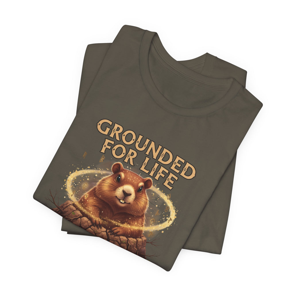 Grounded For Life Groundhog  tee | groundhog illustration shirtstration