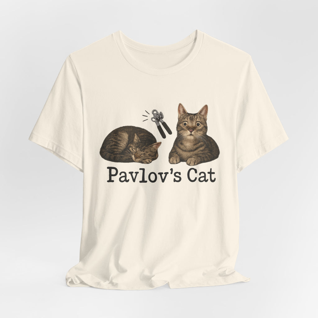 Pavlov's Cat T-Shirt — Funny Psychology Cat Tee for Animal Lovers