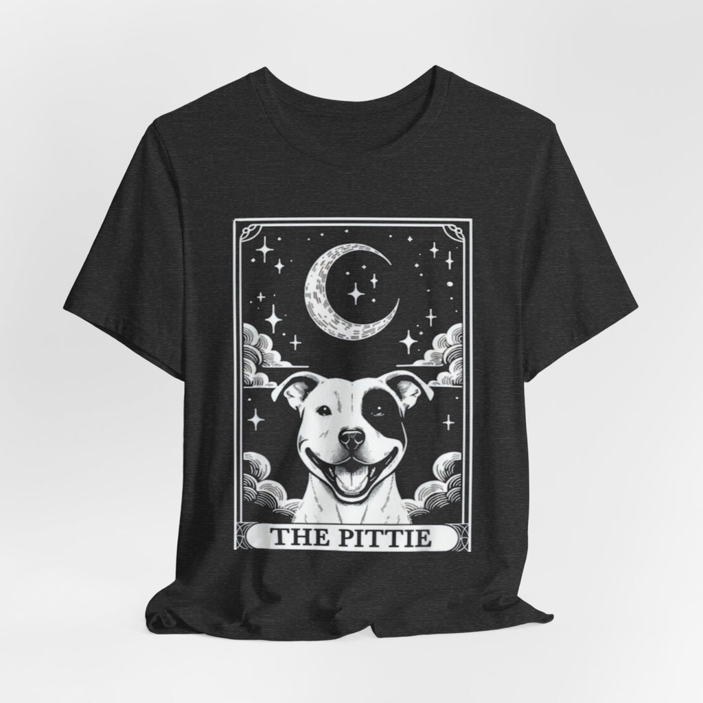The Pittie Moon Illustration T-Shirt | Pitbull Dog Tee