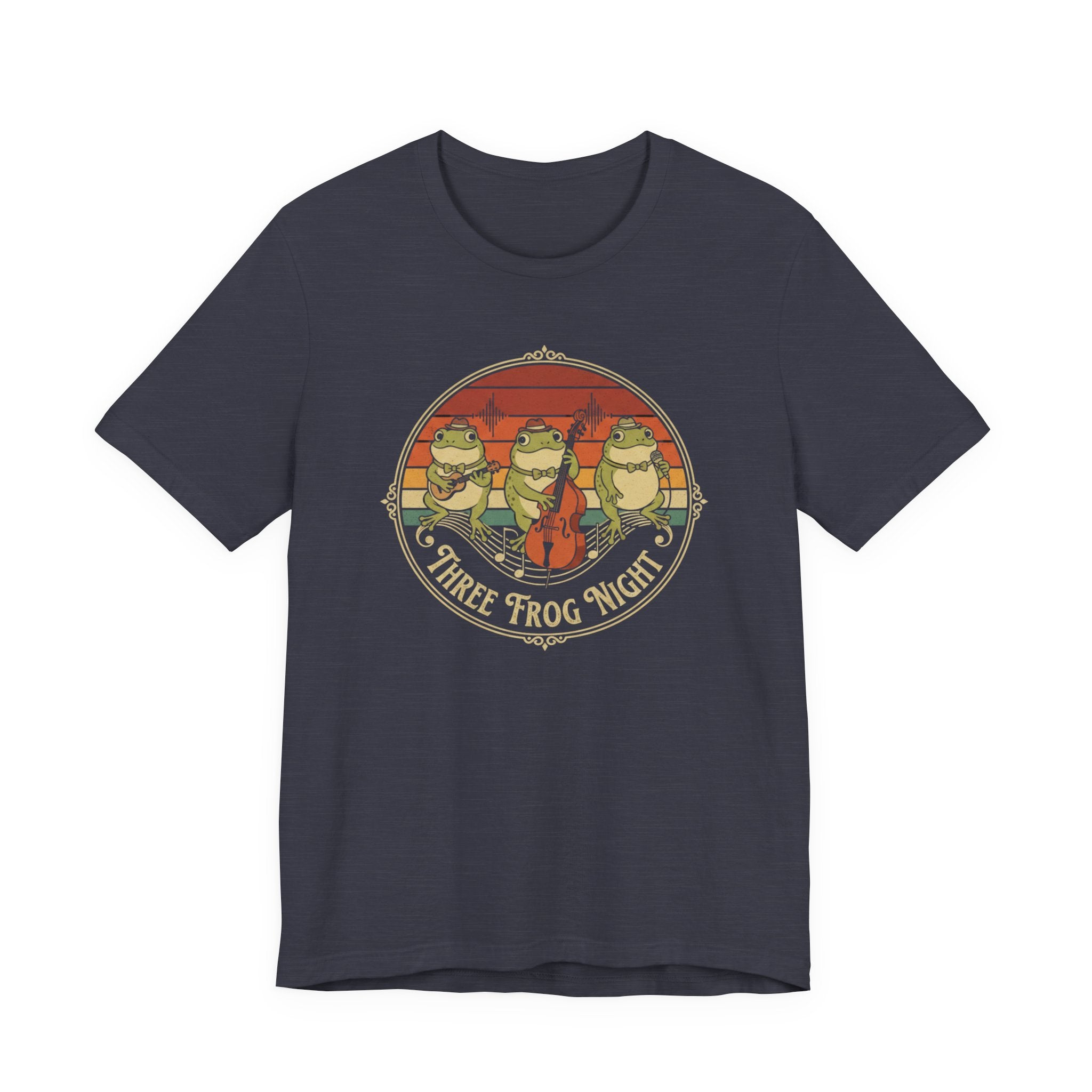 Three Frog Night T-Shirt | Retro Frog Band Graphic Tee