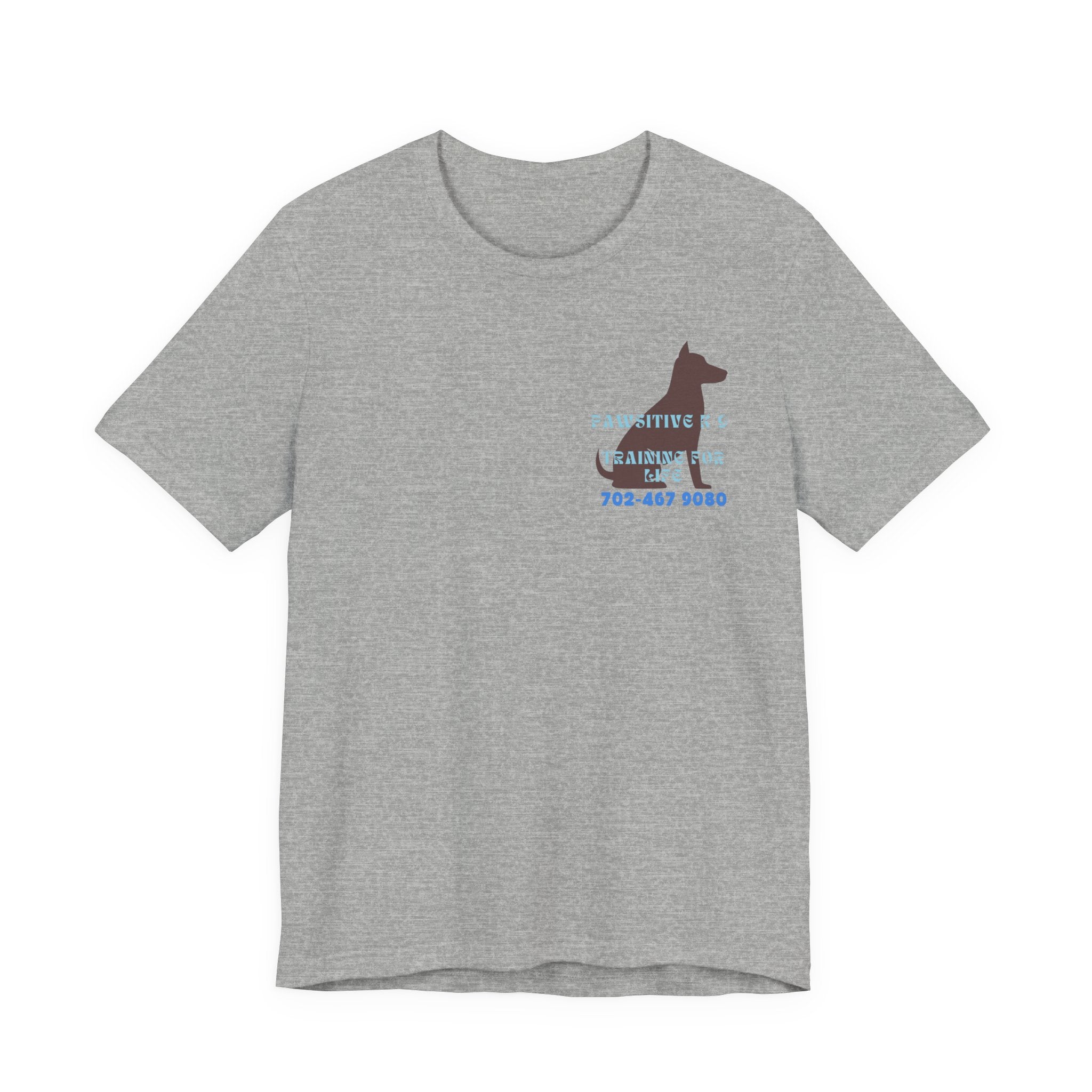 Dog Training T‑Shirt — “Pawsitive K9 Training for Life” Tee with Contact Number
