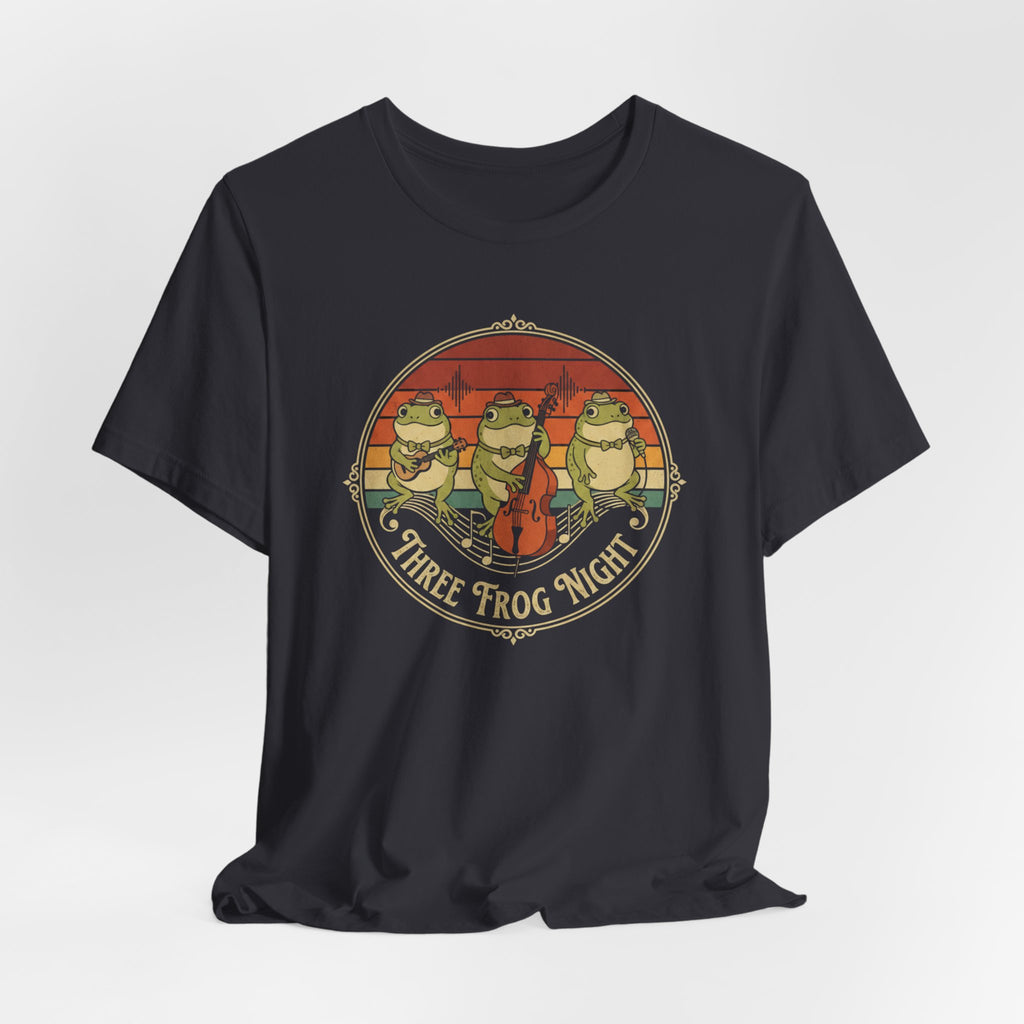 Three Frog Night T-Shirt | Retro Frog Band Graphic Tee