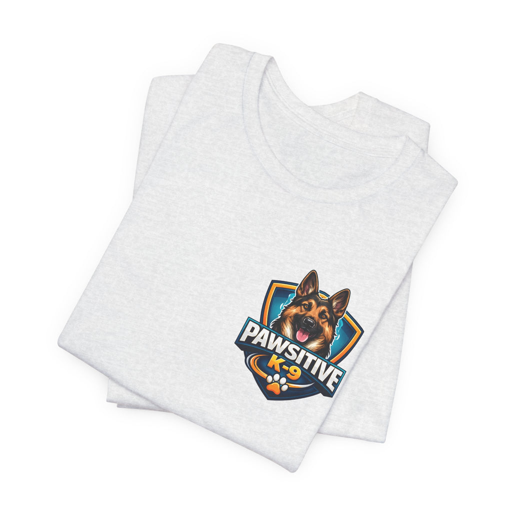 Pawsitive K-9 Dog Training Tee — "Pawsitive" Logo & Phone Number