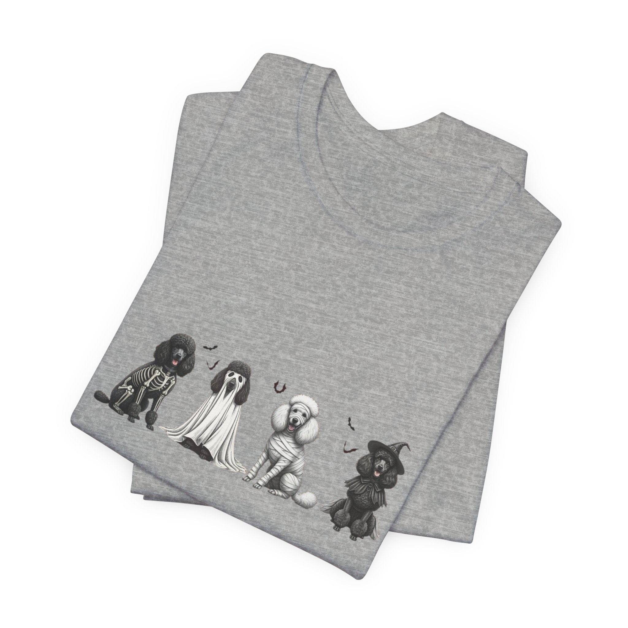 Poodle Halloween Shirt, Unisex Tee, Funny Dog Tshirt, Costume Top, Animal Lover Gift
