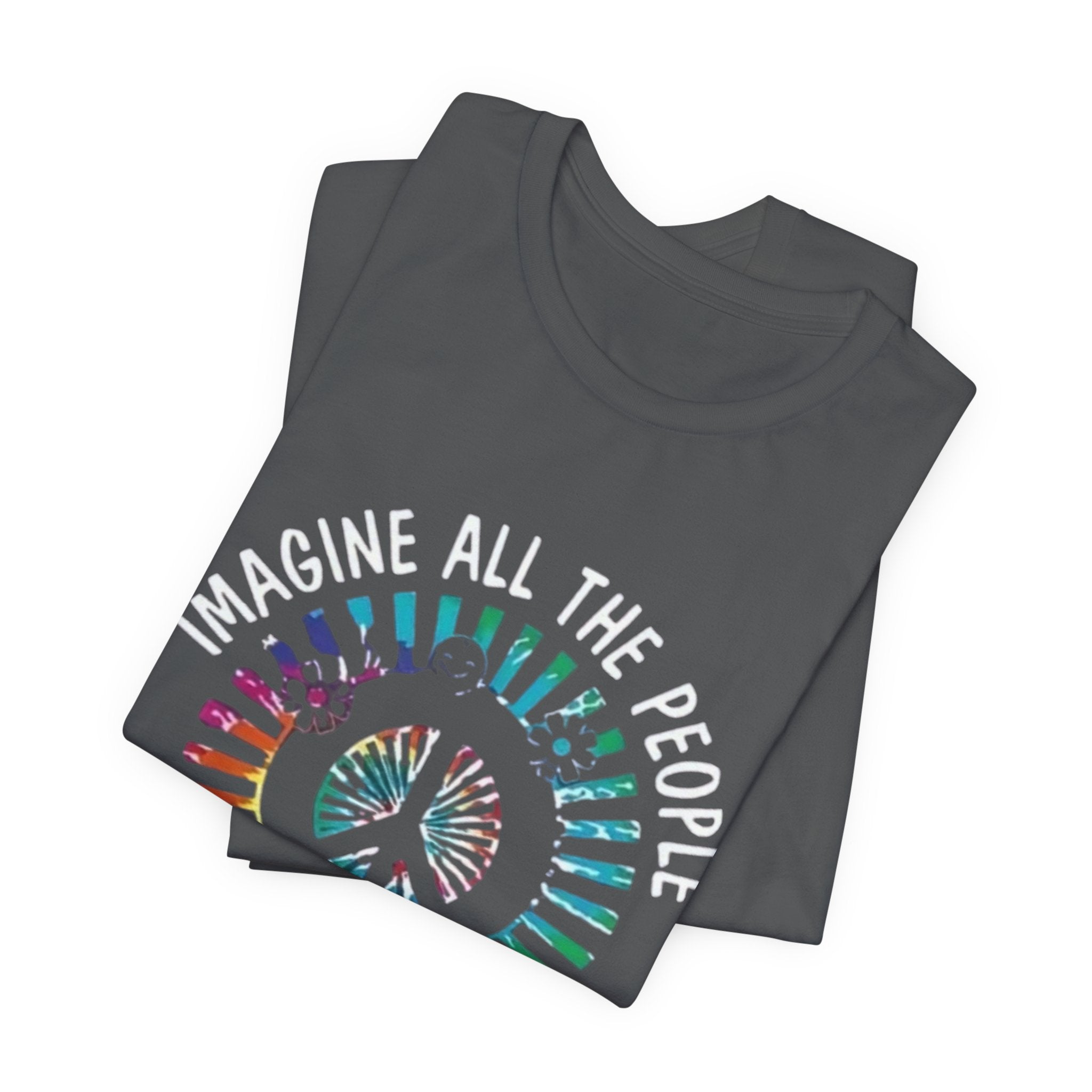 Unisex Peace Graphic Tee, Inspirational T-Shirt for Mindful Living, Ideal Gift for Festivals, Music Events, and Holidays