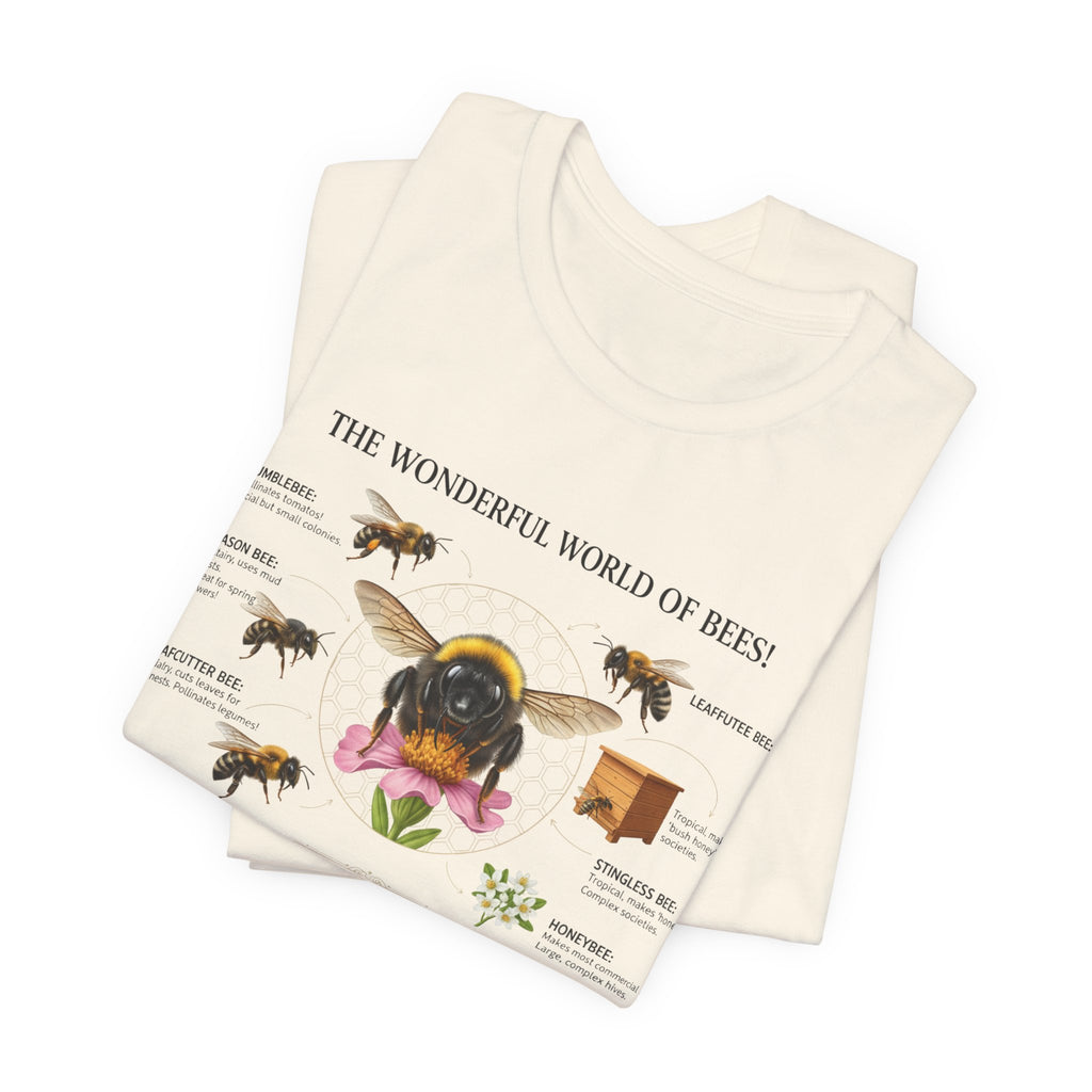 Bees T-Shirt | Bee Anatomy, Honey Jars, Pollinator Diagram