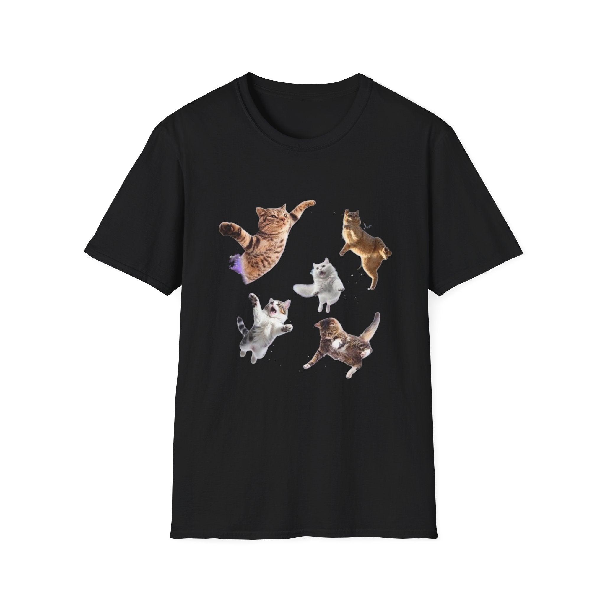 Space Dancing Cats Graphic T-Shirt