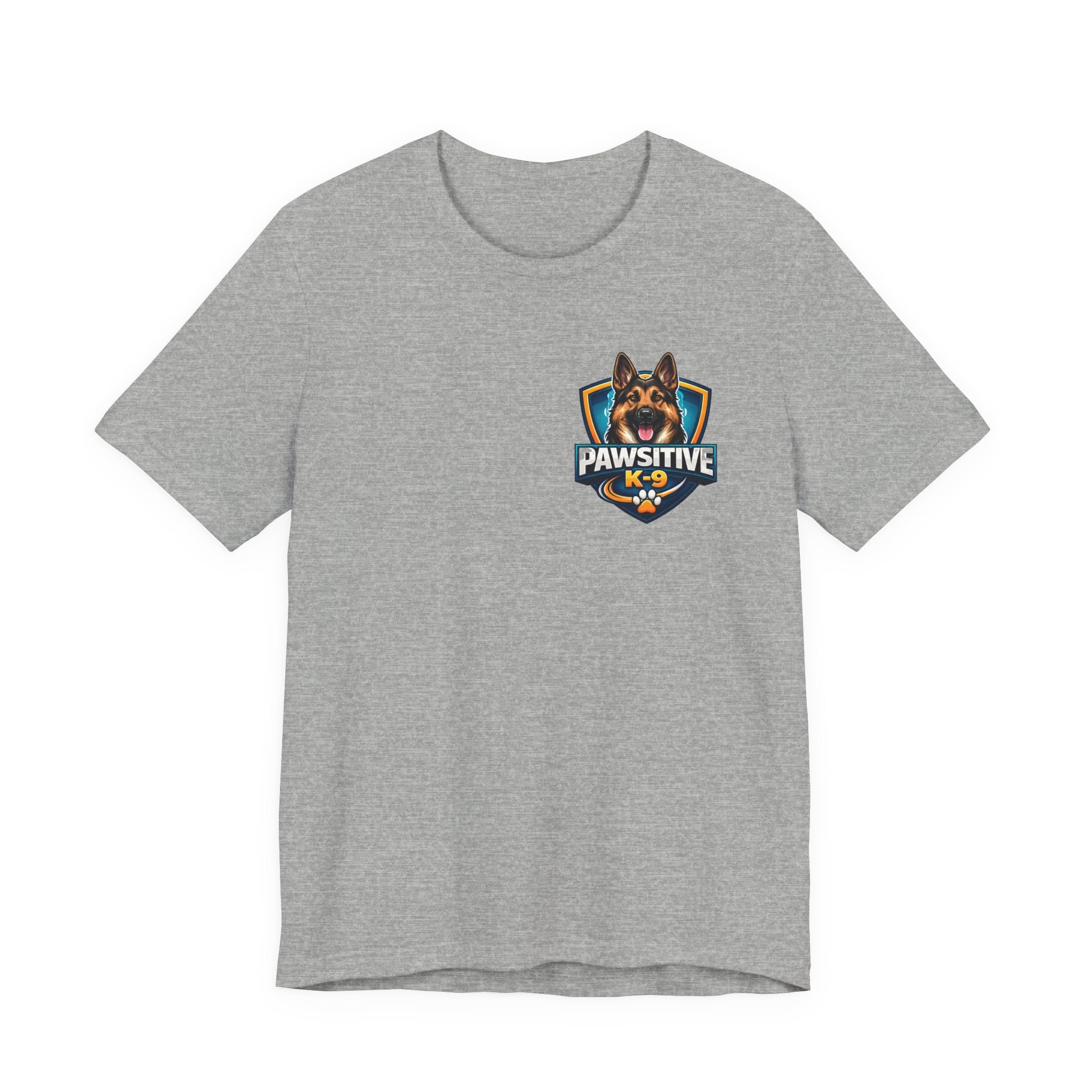 Pawsitive K-9 Dog Training Tee — "Pawsitive" Logo & Phone Number