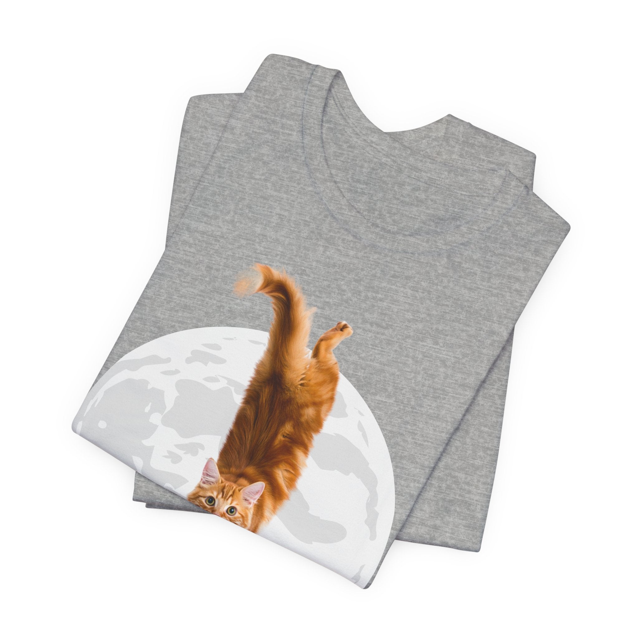 I Understand Cat Moon illustration tee | Ginger Cat, Moon Graphic Shirt