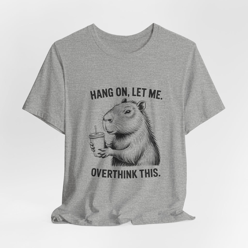 Overthink This Funny Capybara Tee, Humorous Unisex T-Shirt, Chill Gift for Friends, Perfect for Relaxed Daywear, Great for Birthdays, [...]