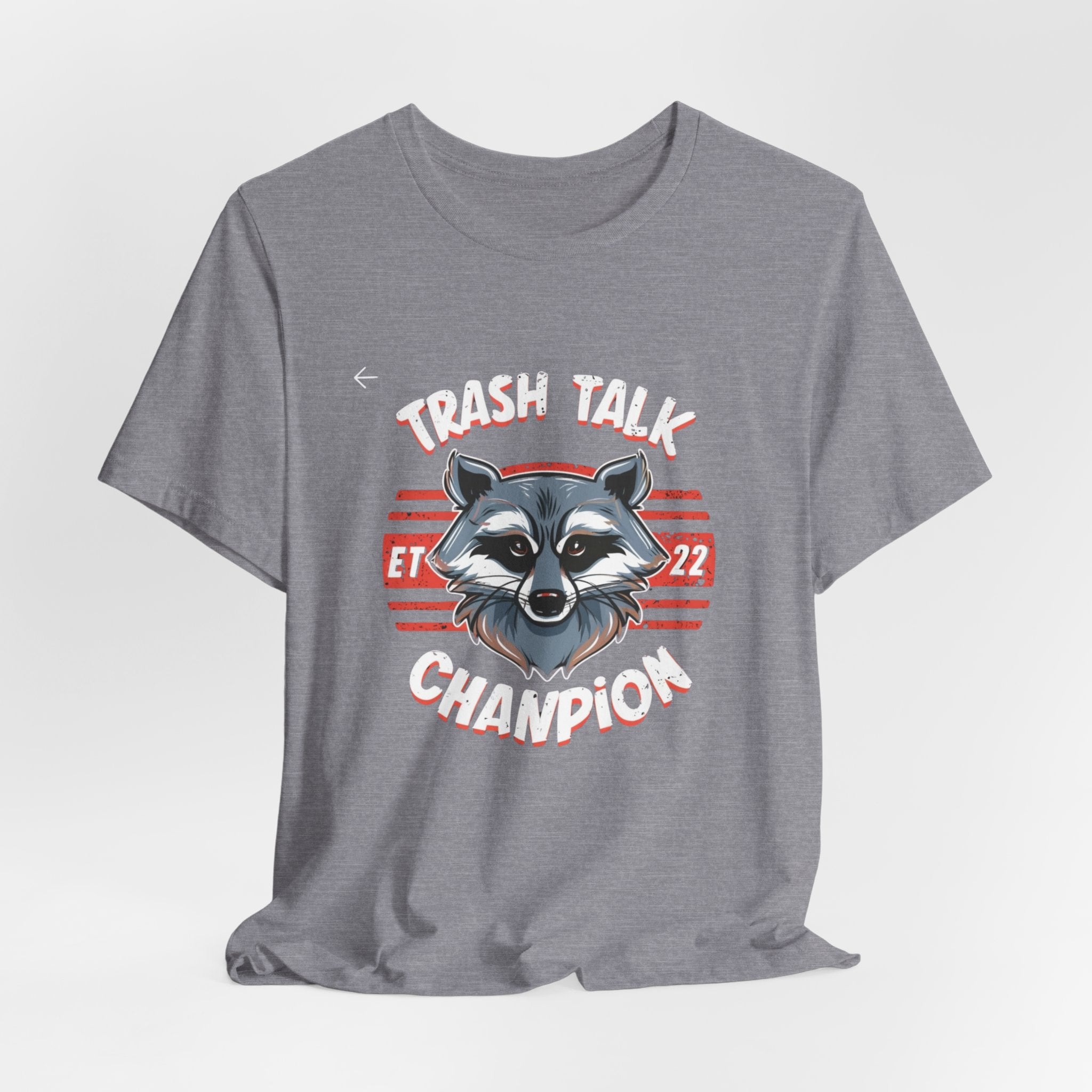 Funny Raccoon 'Trash Talk Champion' T-Shirt