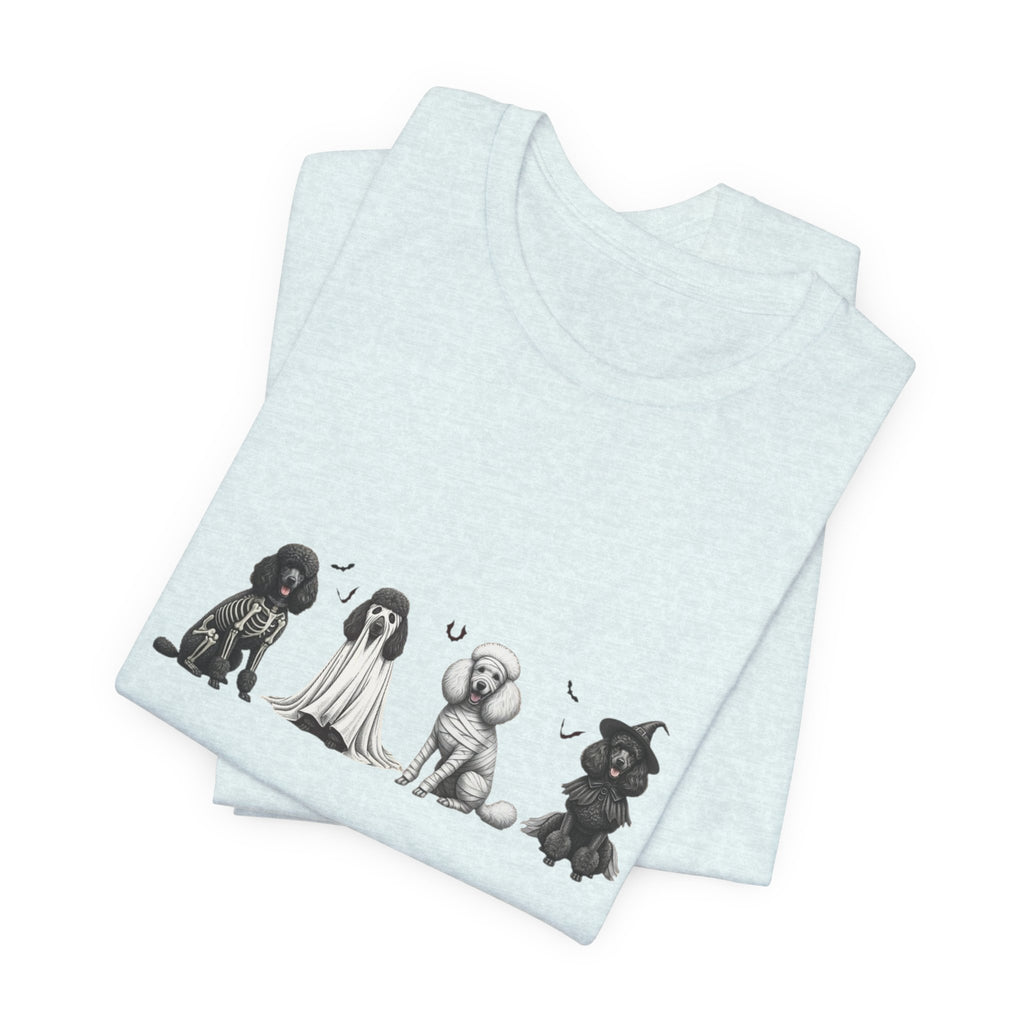 Poodle Halloween Shirt, Unisex Tee, Funny Dog Tshirt, Costume Top, Animal Lover Gift