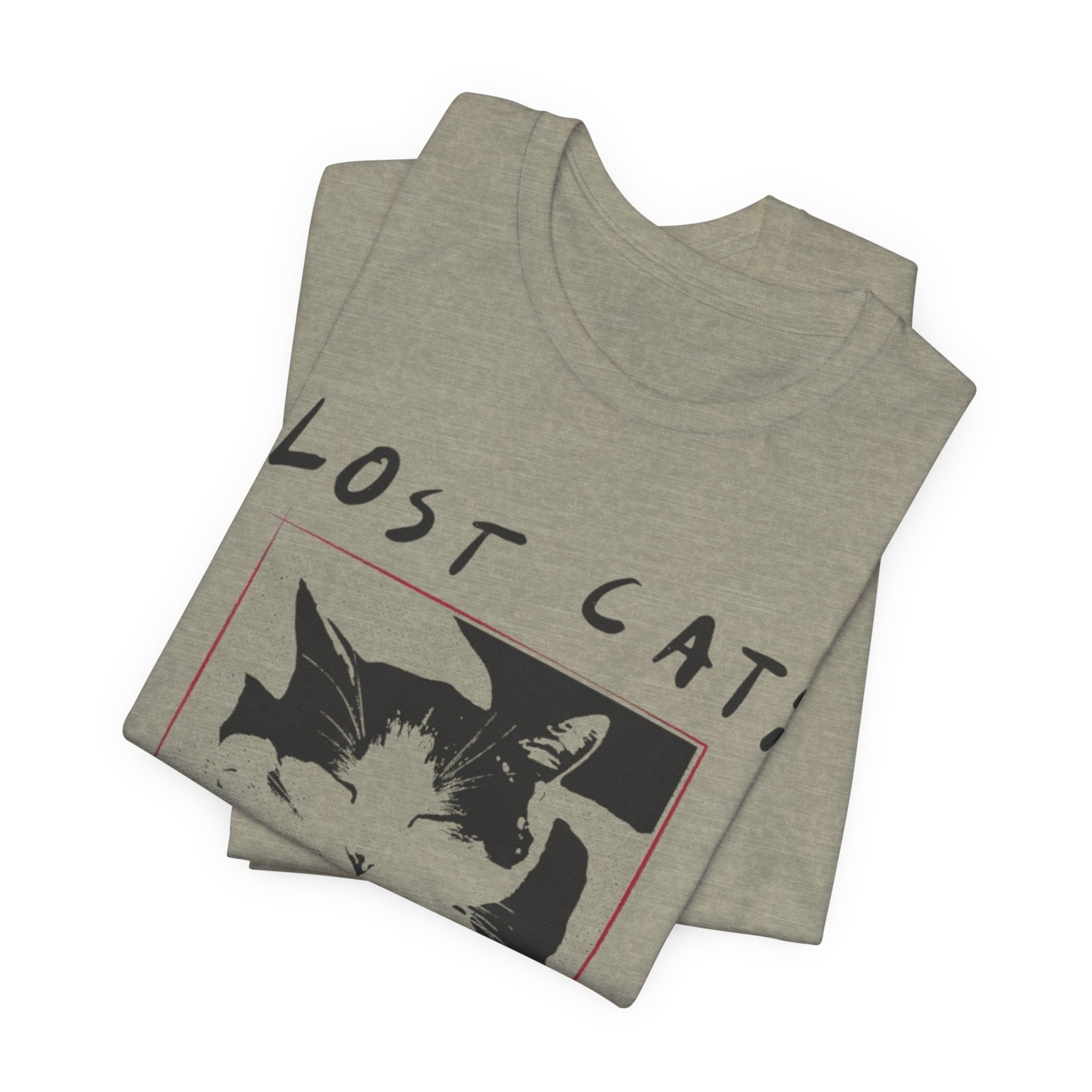 Lost Cat Poster Tee — Schrodinger Cat Graphic T-Shirt