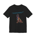 Belgian Malinios Art Colorful Illustration Tee — “Excellence Requires That You Not Be Satisfied”