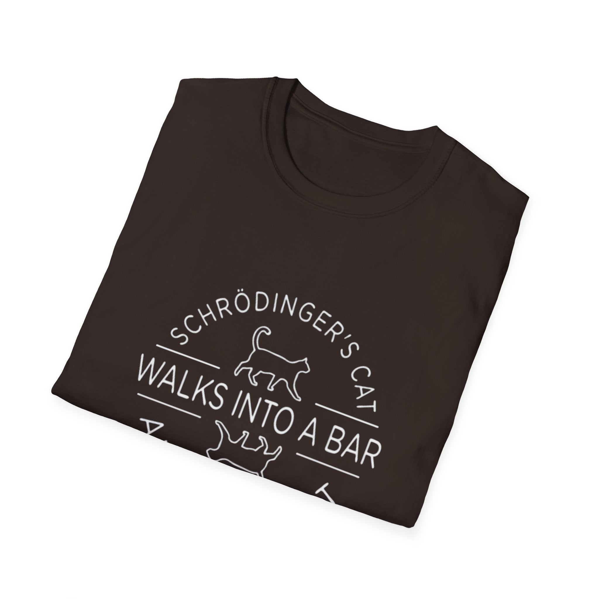 Schrodinger's Cat Science Tee, T-Shirt | Funny Cat Physics Shirt