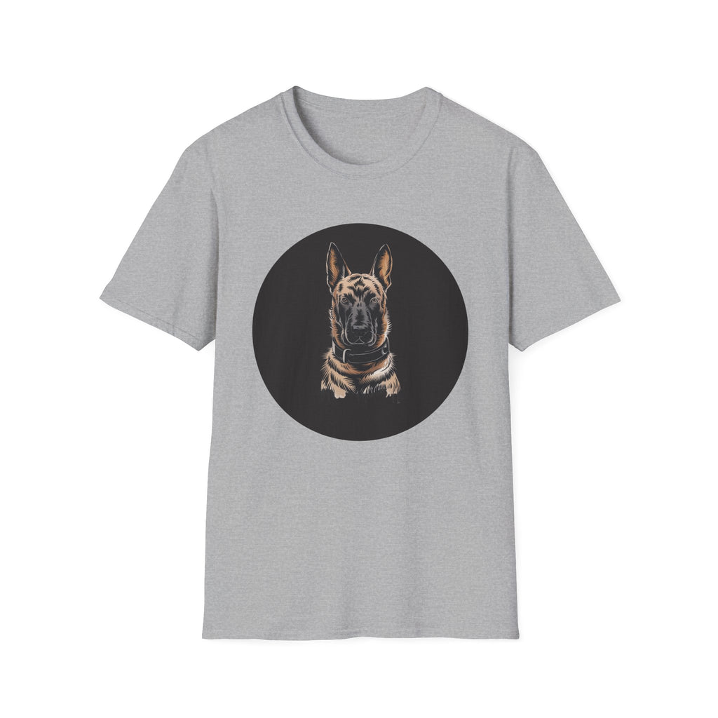 Belgian Malinios Dog Lover Super Hero Unisex Softstyle T-Shirt, Graphic Tee, Animal Print Shirt, Pet Owner Gift, Funny Canine Top