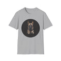 Belgian Malinios Dog Lover Super Hero Unisex Softstyle T-Shirt, Graphic Tee, Animal Print Shirt, Pet Owner Gift, Funny Canine Top
