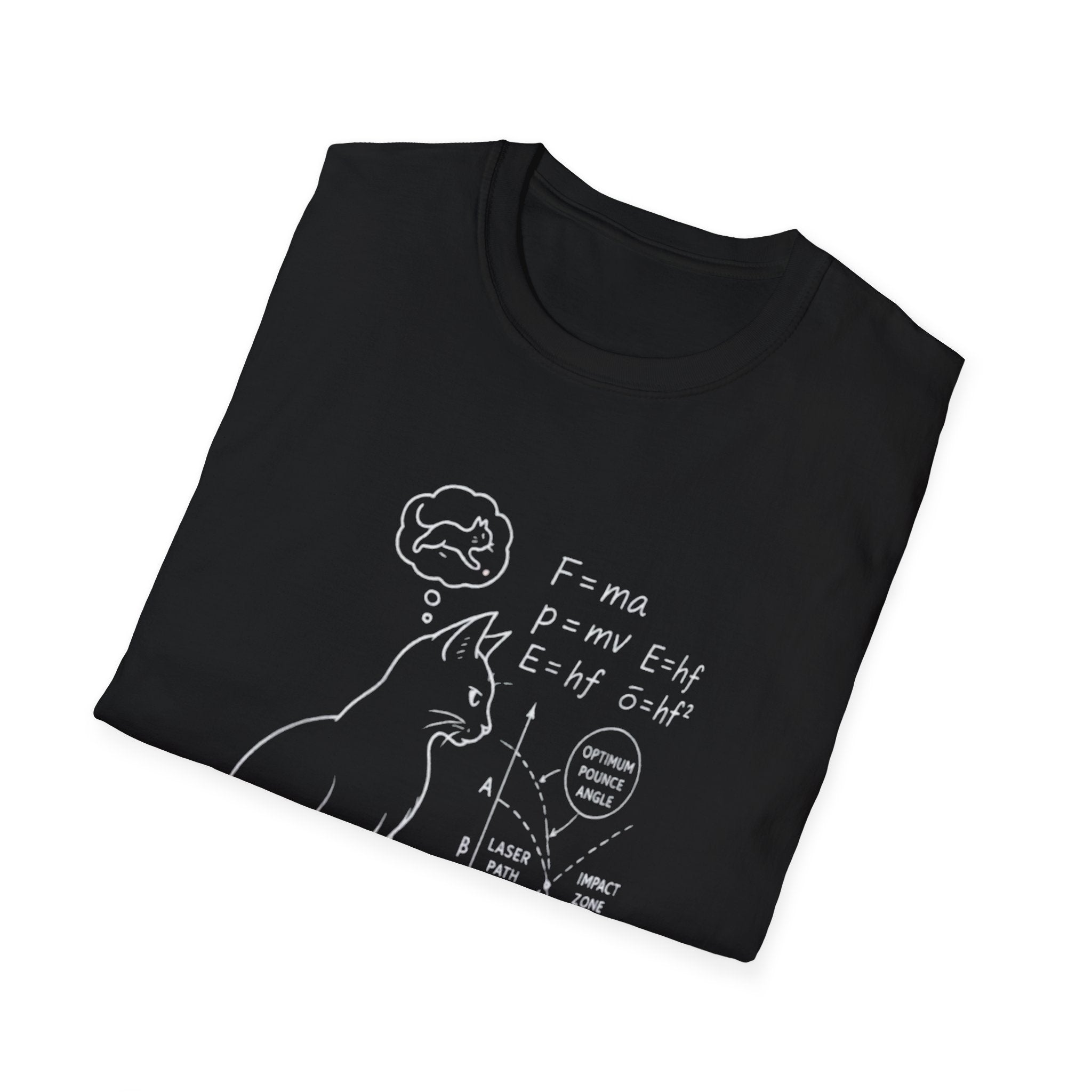 Schrödinger Cat Diagram T-Shirt | Quantum Physics Cat Tee