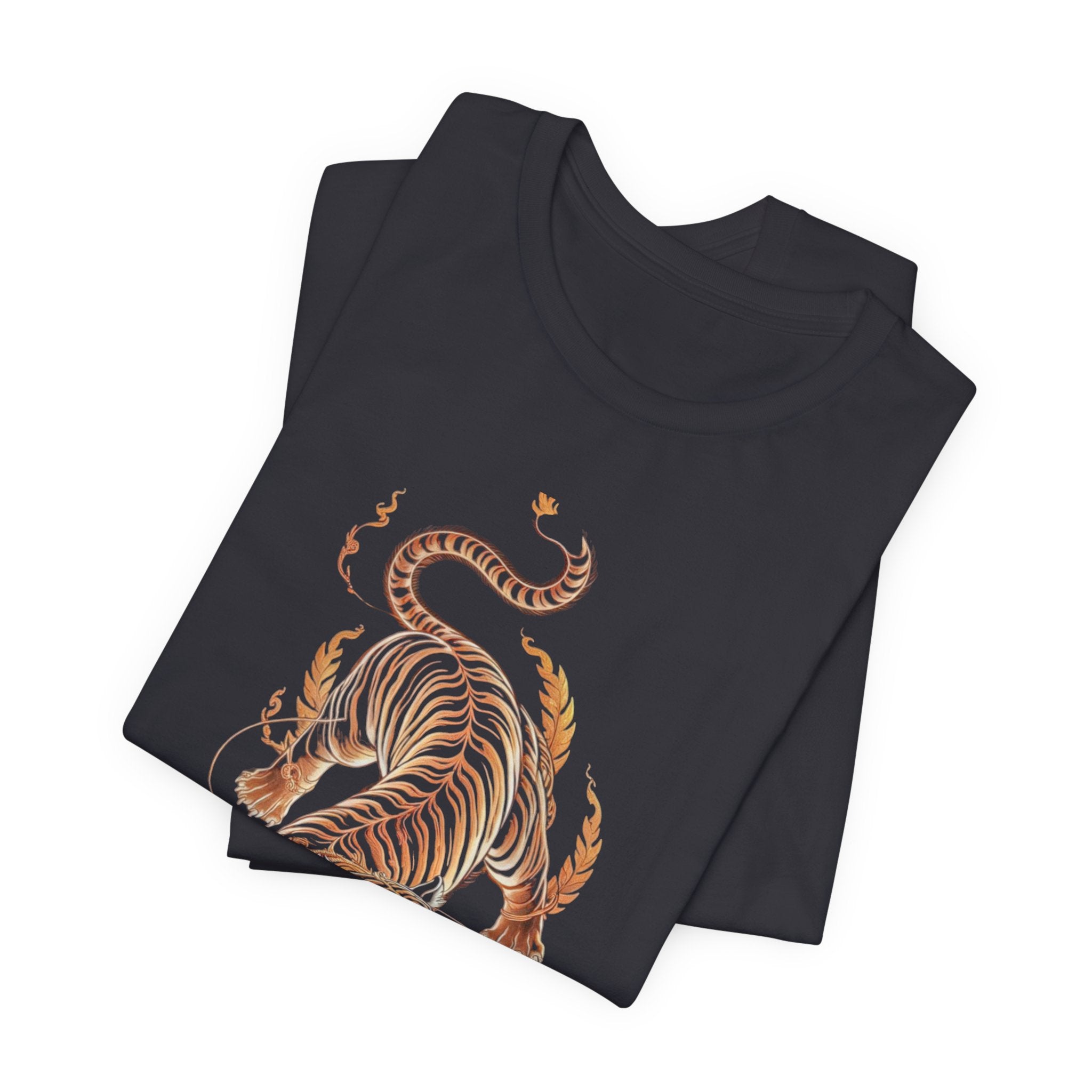 Flaming Tiger Unisex Tee - Bold Graphic, Casual Wear, Gift for Animal Lovers, Streetwear Style, Perfect for Summer