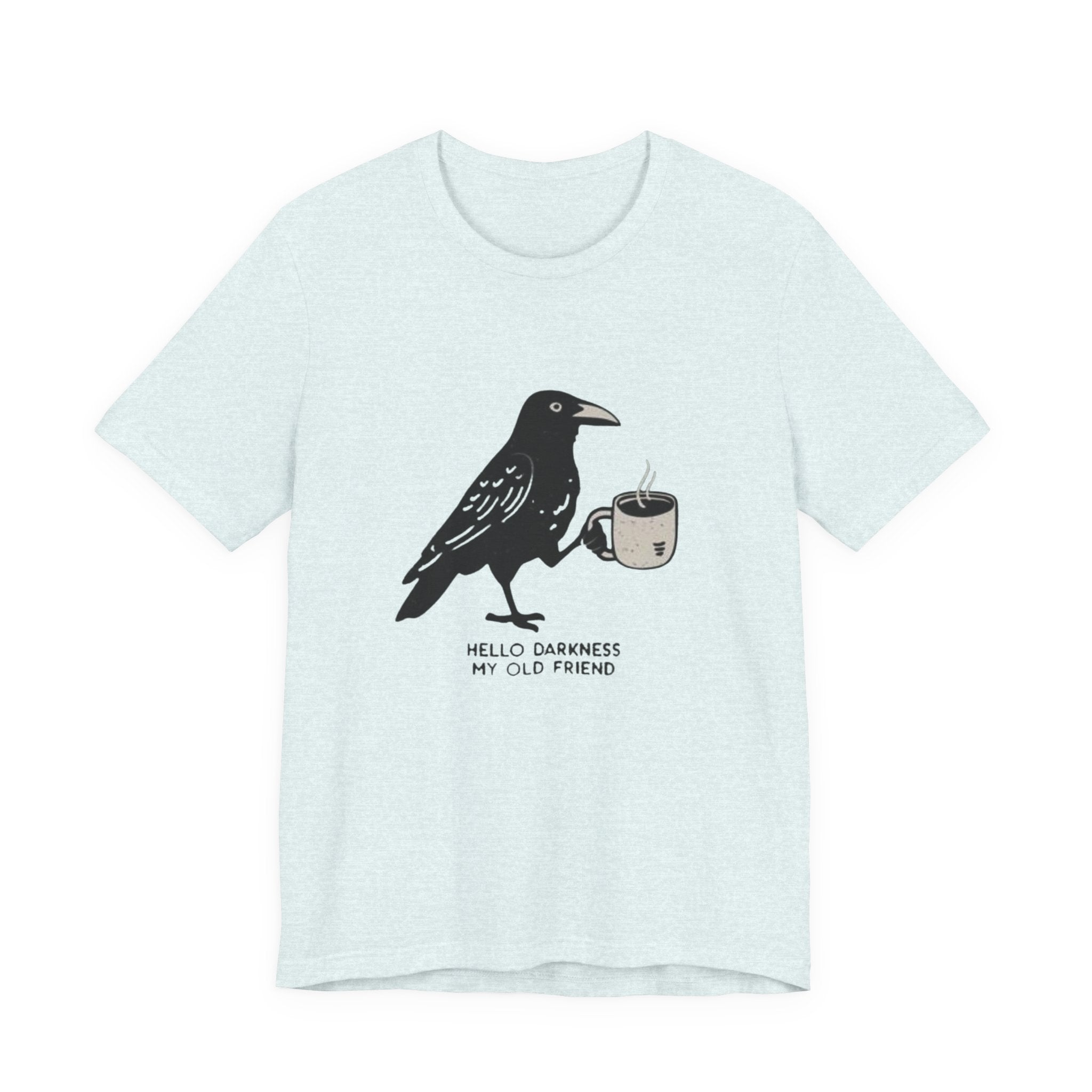 Crow Lover Unisex T-Shirt, Edgar Allen Poe Tee, Coffee Shirt, Bird Watching Top, Gothic Clothing