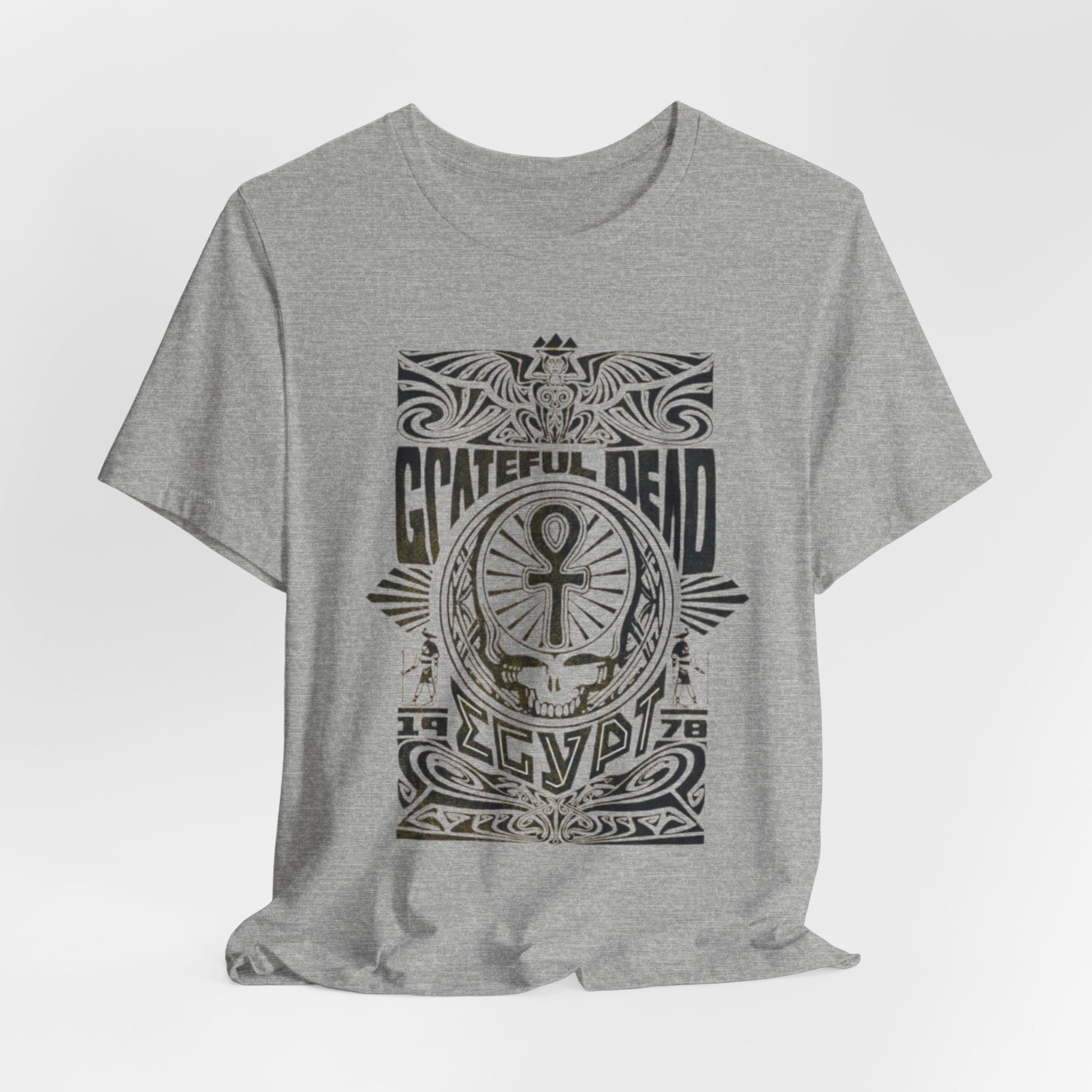 Grateful Dead Skull Ankh Graphic Tee | Vintage Band Poster Style