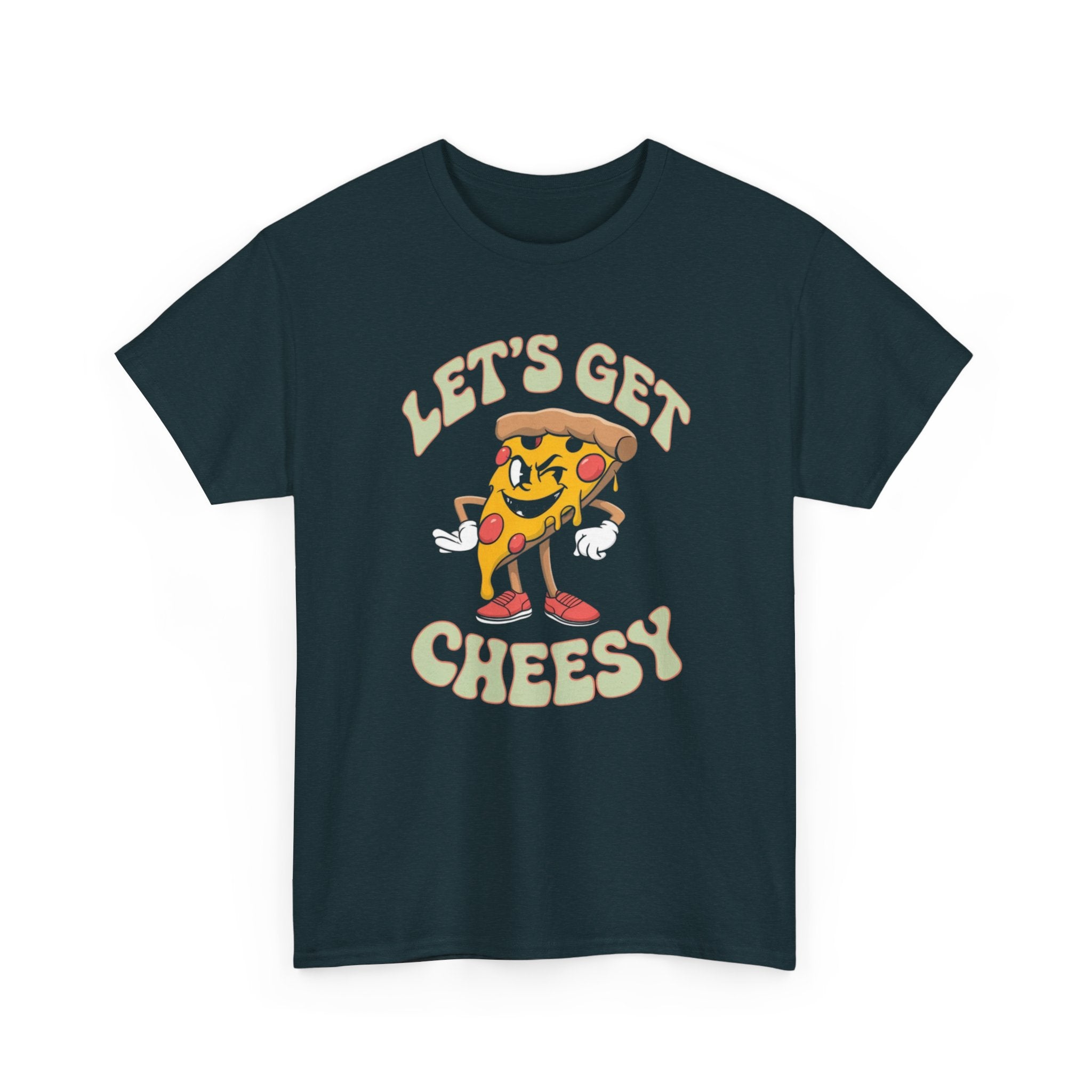 Funny Pizza Unisex Tee, Let's Get Cheesy Shirt, Pizza Lover Gift, Cute Foodie T-Shirt, Food Pun Top, Men Women Pizza Tee