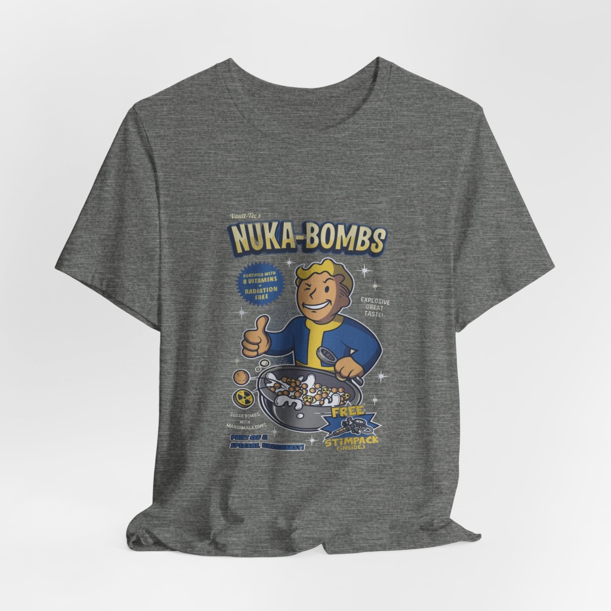 Vault Boy Nuka-Bombs Retro Gamer T‑Shirt, Fallout tee