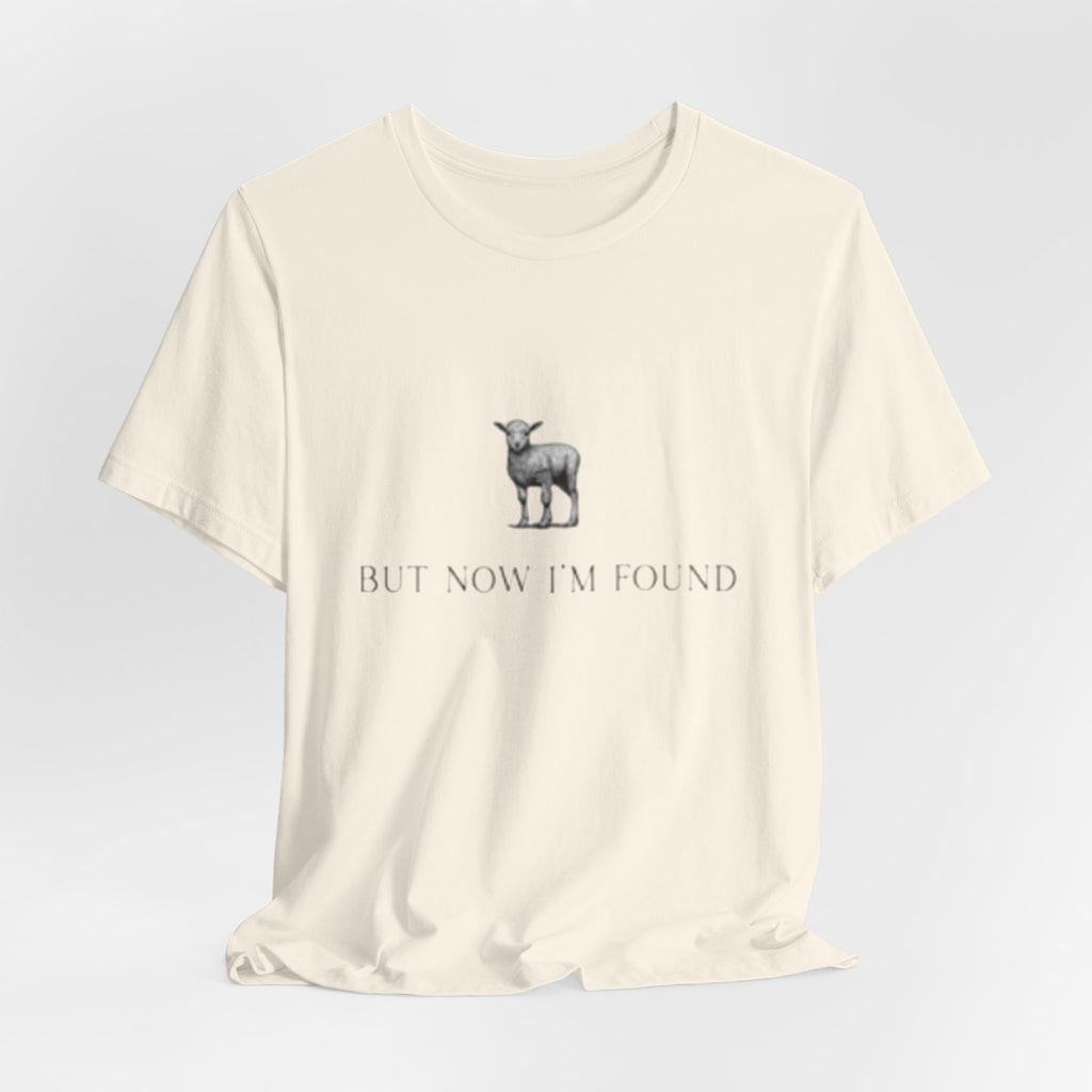 Lamb Illustration with "But Now I'm Found" Tee | christian tee, Jesus shirt, Spiritual shirt,