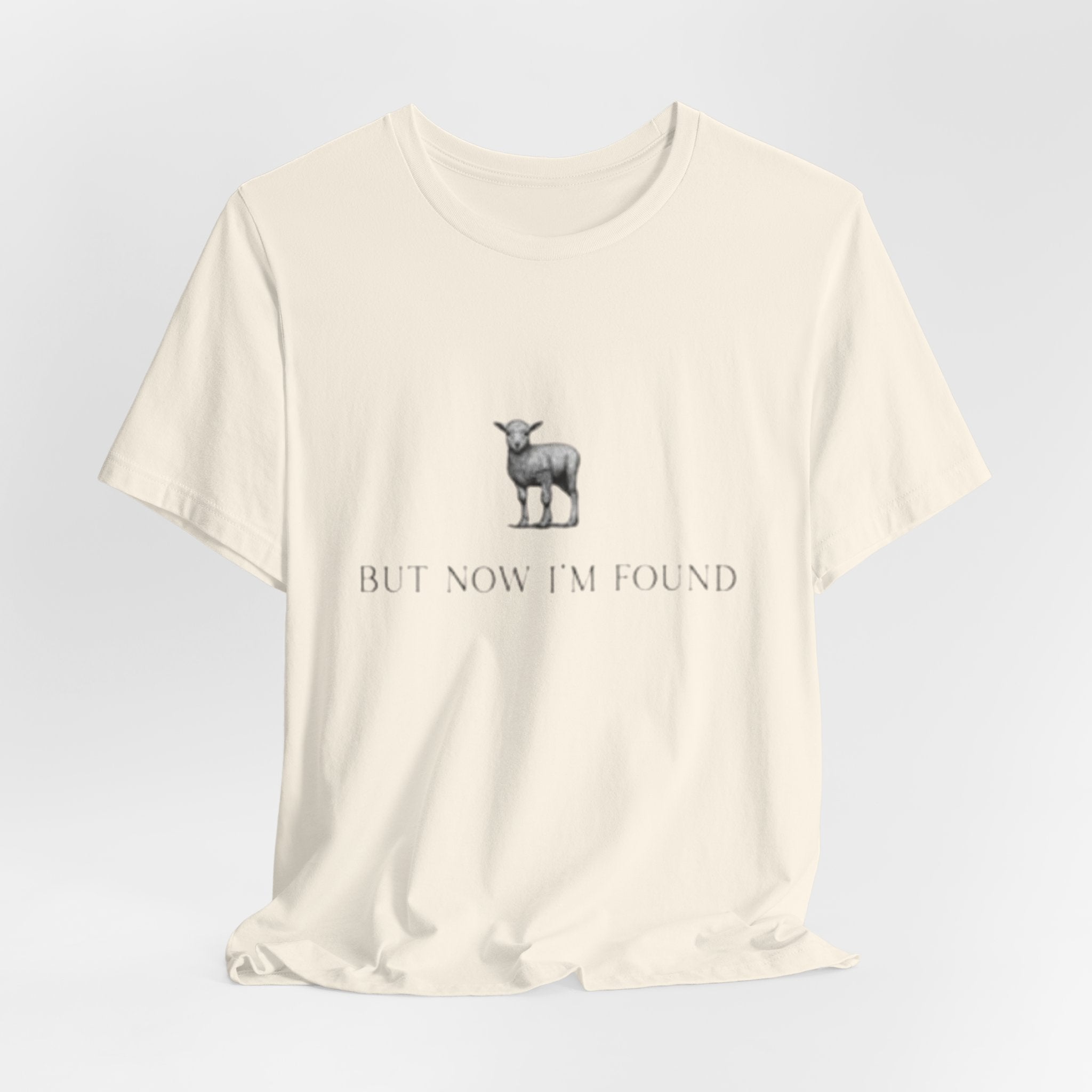 Lamb Illustration with "But Now I'm Found" Tee | christian tee, Jesus shirt, Spiritual shirt,
