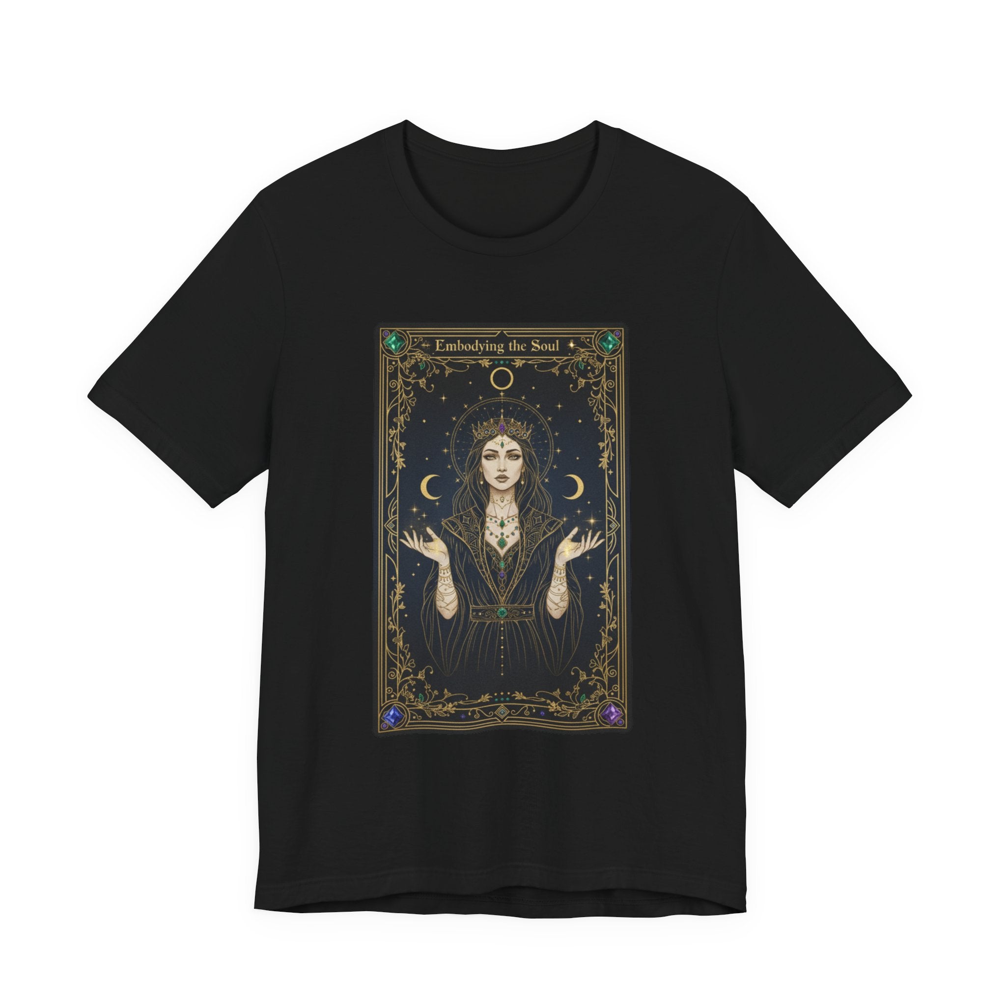 Moon Priestess Tarot Card T-Shirt | modern tarot apparel, classic tarot style