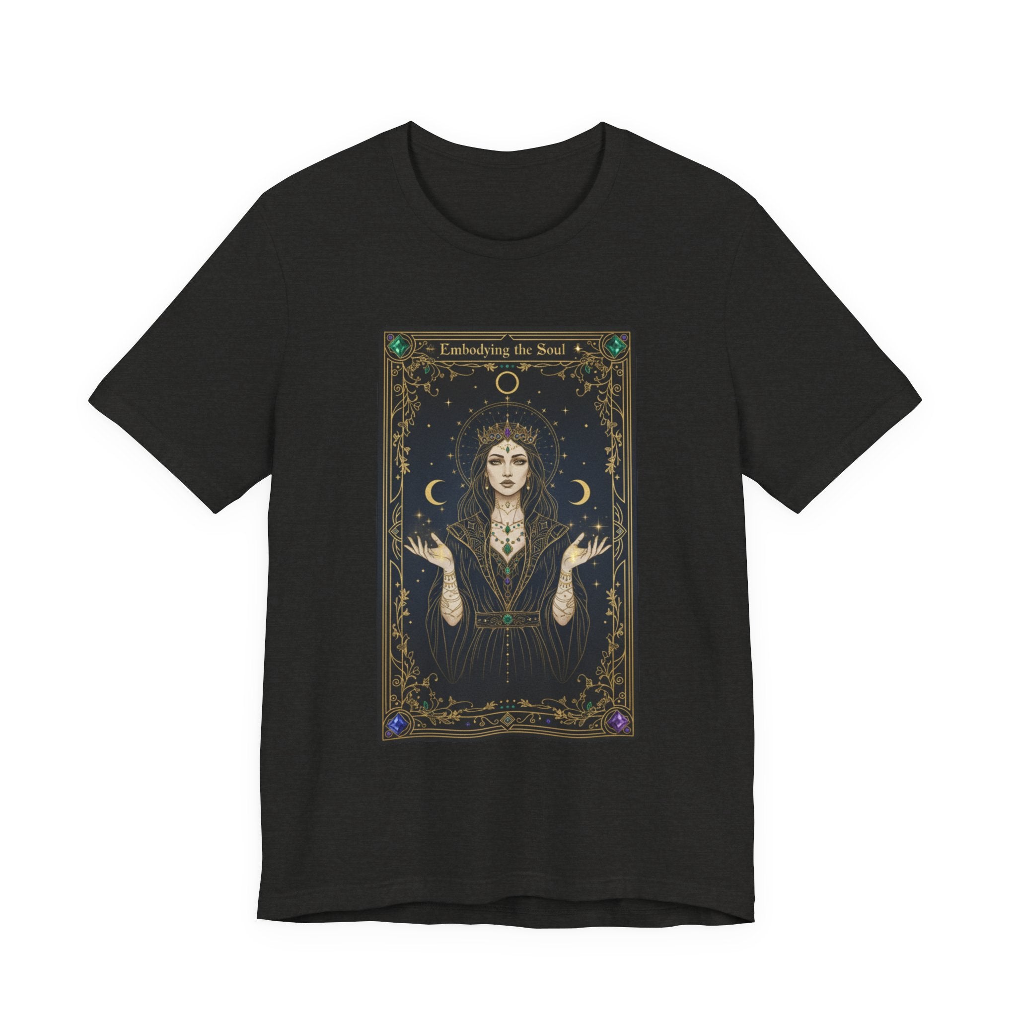 Moon Priestess Tarot Card T-Shirt | modern tarot apparel, classic tarot style