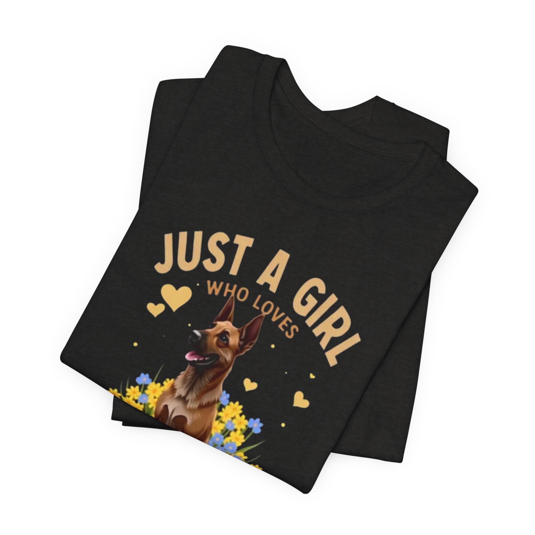 Just A Girl Who Loves Belgian Malinois T-Shirt | Belgian Malinois Tee