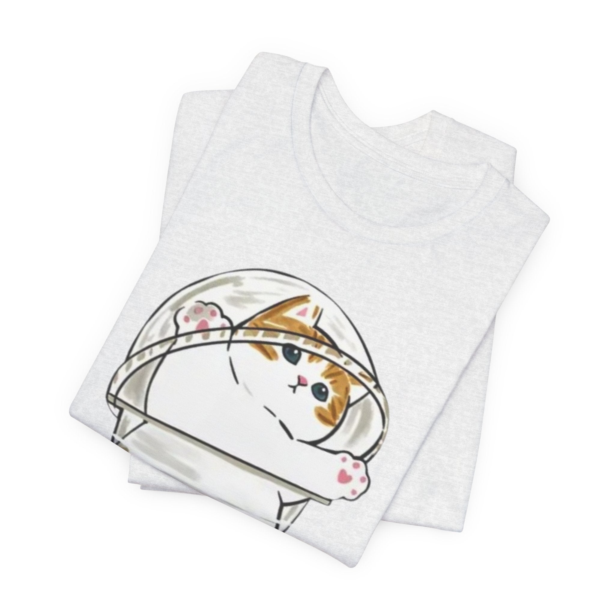 Cat in Bubble Tea Cup Tee | Kawaii Cat Boba Shirt, Cat in Coffee Cup tee, Cute Cat Illustration
