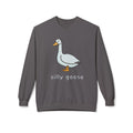 Silly Goose Illustration Sweatshirt | Cute Duck Cartoon Crewneck