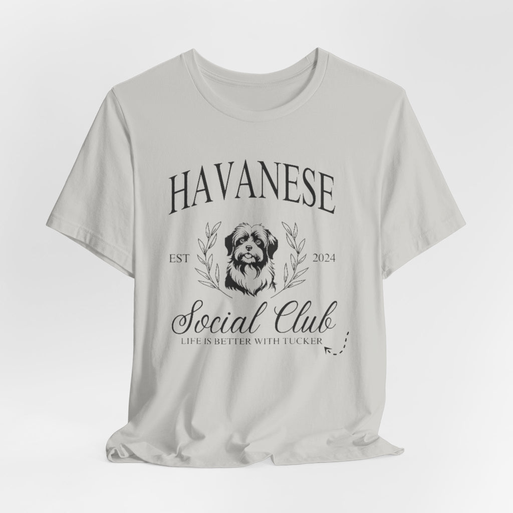 Havanese Social Club Tee, Cute Pet Lover Shirt, Dog Owner Gift, Birthday Gift, Casual Wear