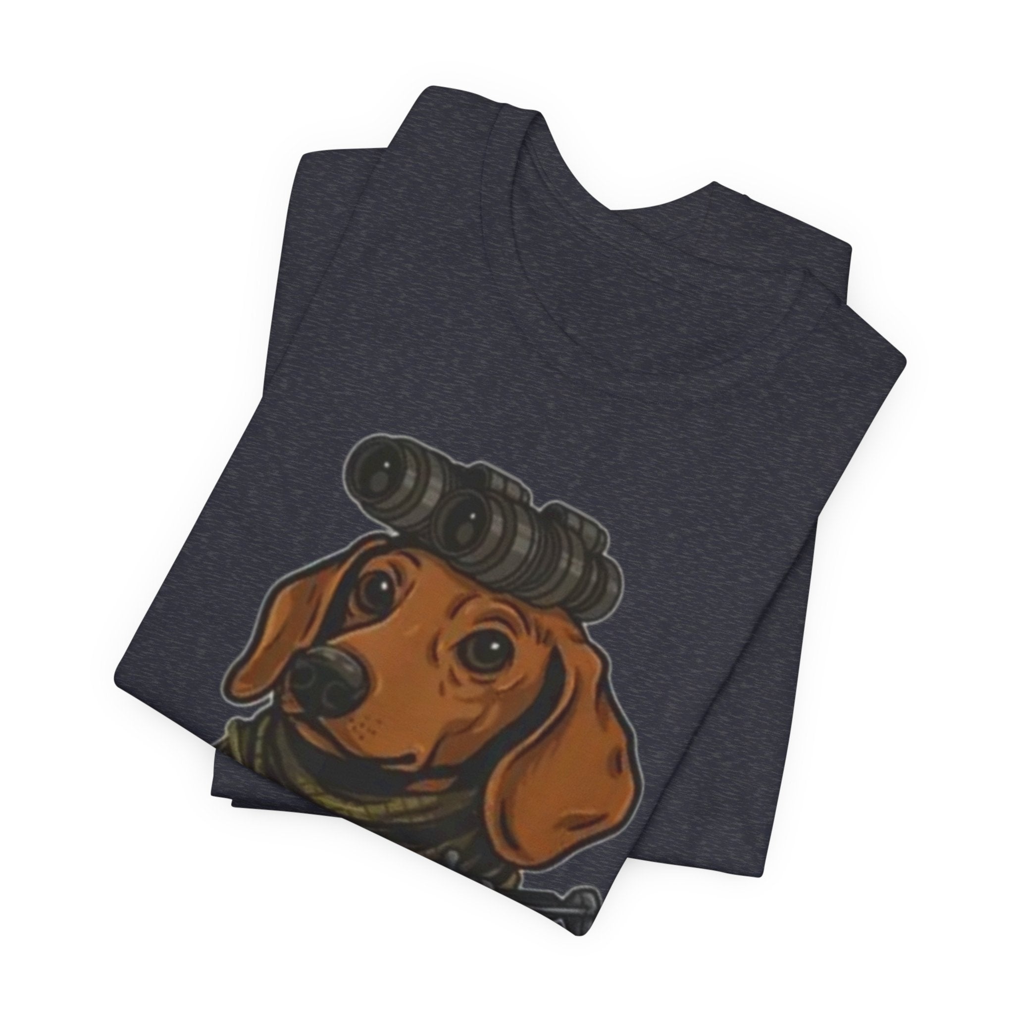 Dachshund Tactical Tee — Cute Sniper Dog Graphic T-Shirt