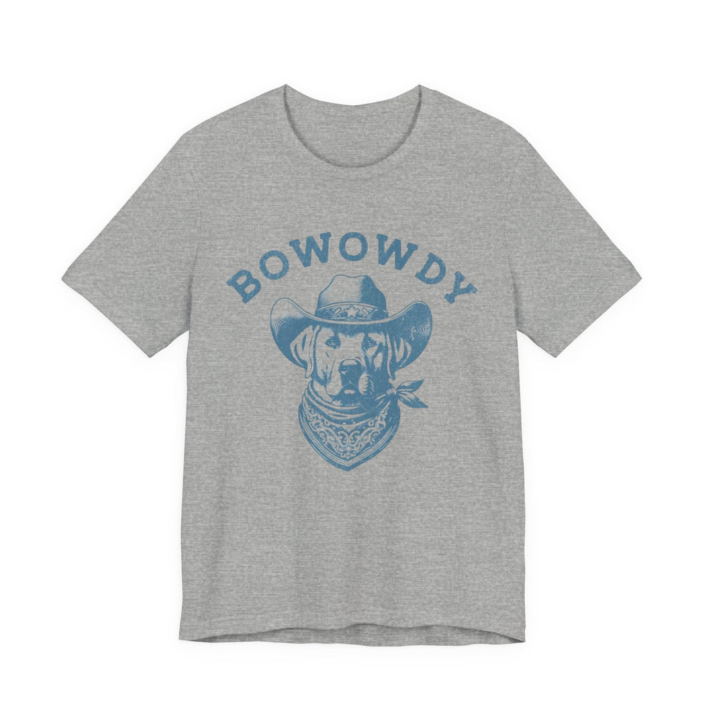 Bowowdy Dog Cowboy Tee | Western Dog Illustration, Bandana Hat