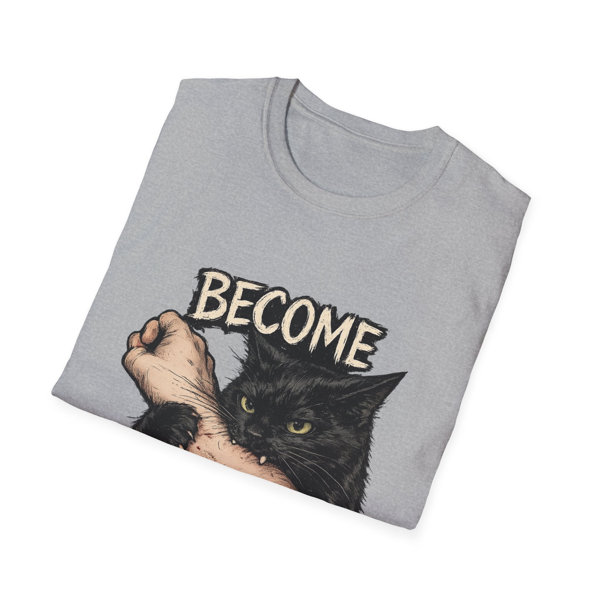 Become Ungovernable Cat T-Shirt — Rebellious Vintage Black Cat Graphic Tee