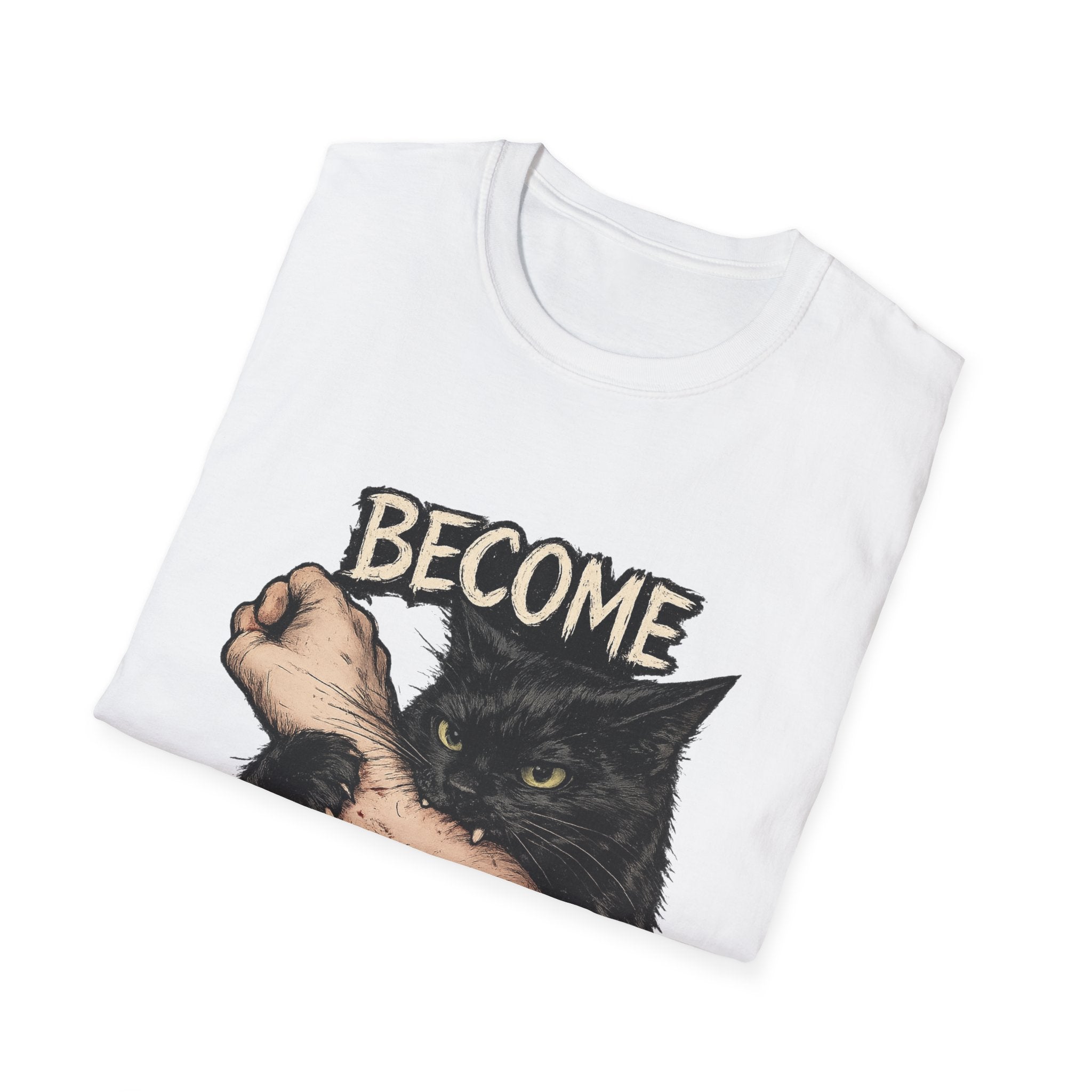Become Ungovernable Cat T-Shirt — Rebellious Vintage Black Cat Graphic Tee