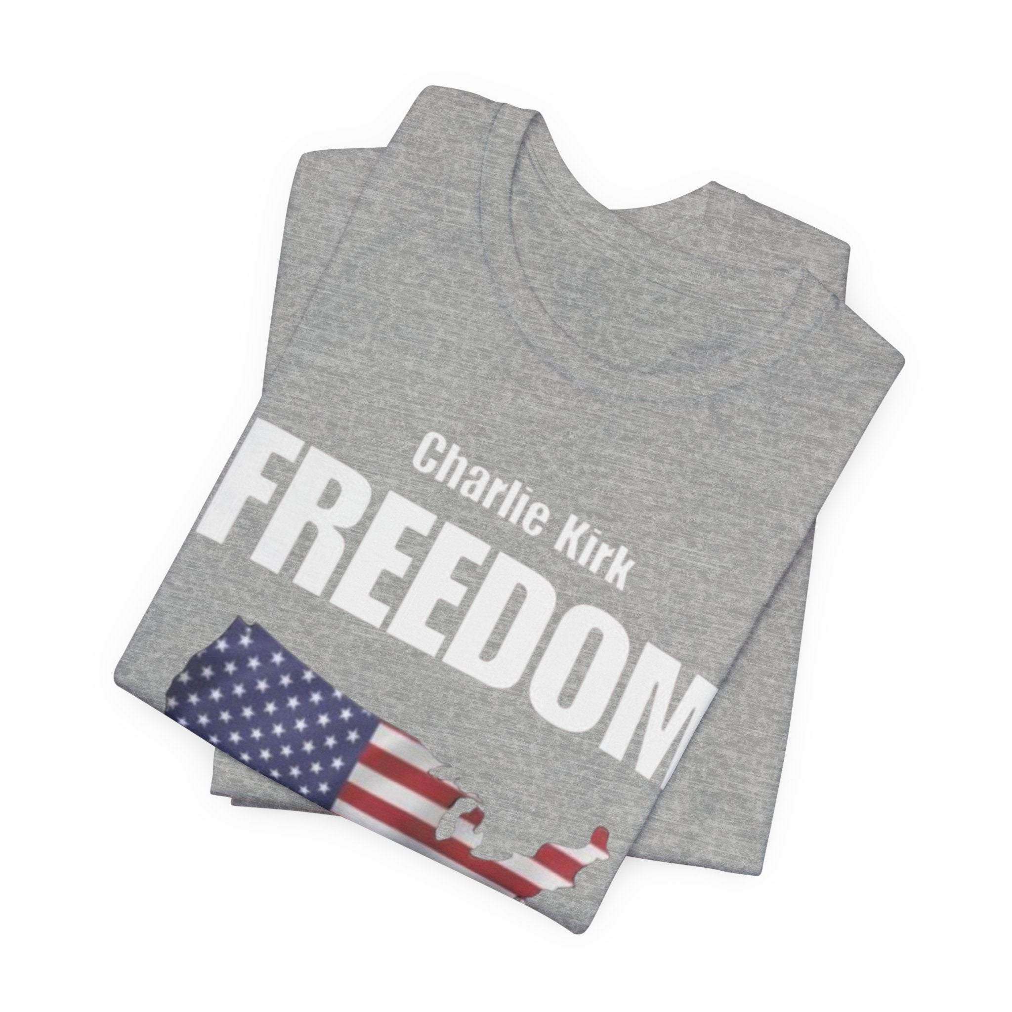Patriotic Freedom Tee, Unisex Jersey T-Shirt, American Flag Shirt, Independence Day Gift, Memorial Day Apparel, Politically-Themed Shirt