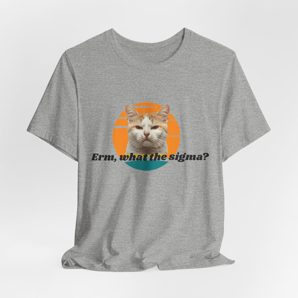 Grumpy Cat Sunset Graphic Tee | "Erm, what the sigma?" Text