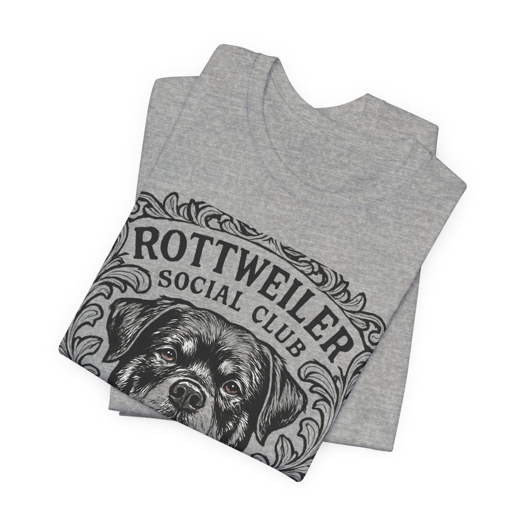 Rottweiler Social Club Tee - Unisex Jersey Short Sleeve T-Shirt for Dog Lovers, Casual Wear, Gift for Pet Owners, Dog Themed Apparel, [...]