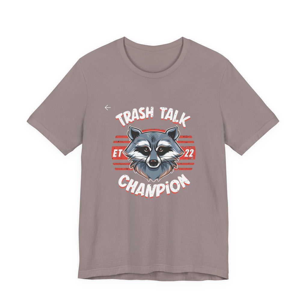 Funny Raccoon 'Trash Talk Champion' T-Shirt