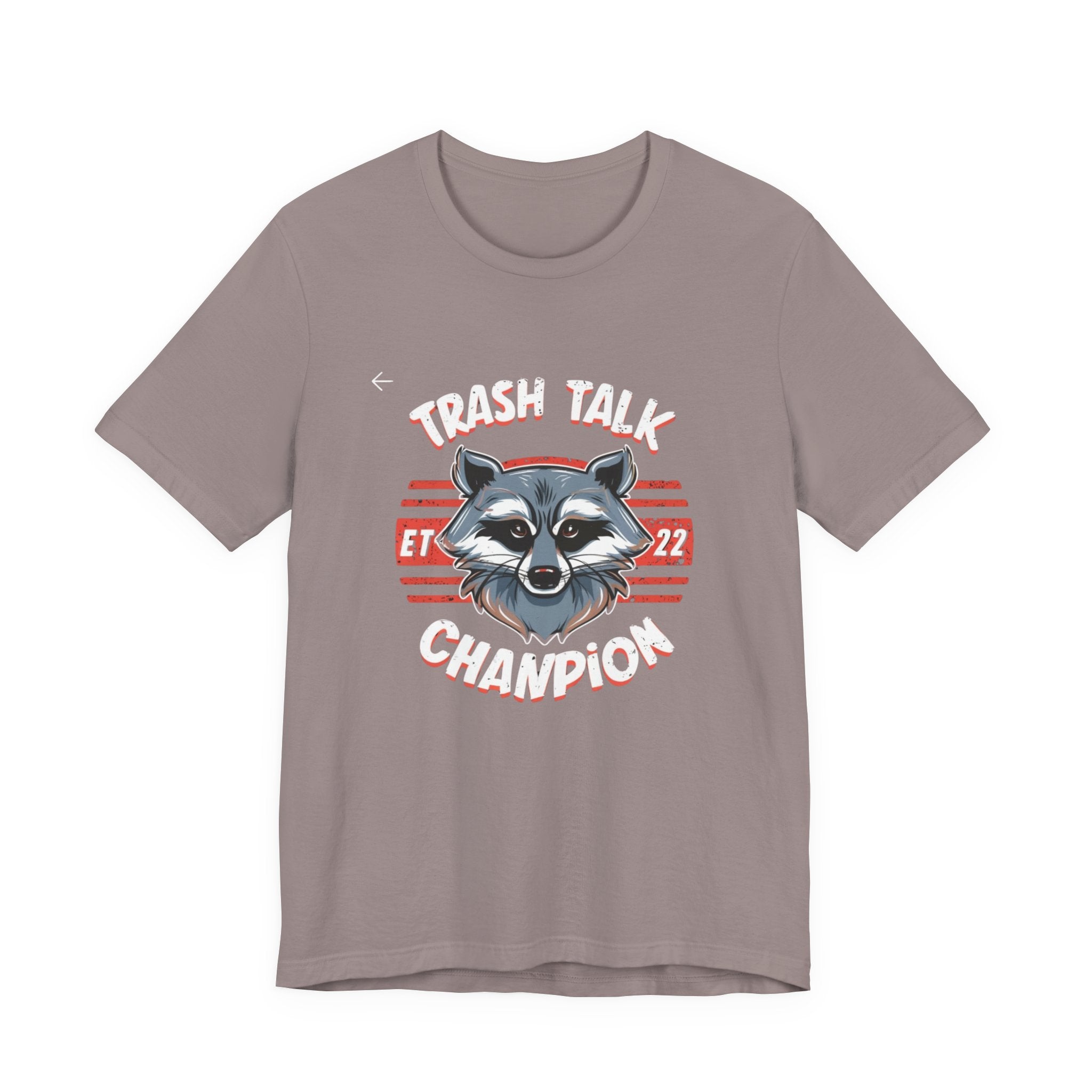 Funny Raccoon 'Trash Talk Champion' T-Shirt