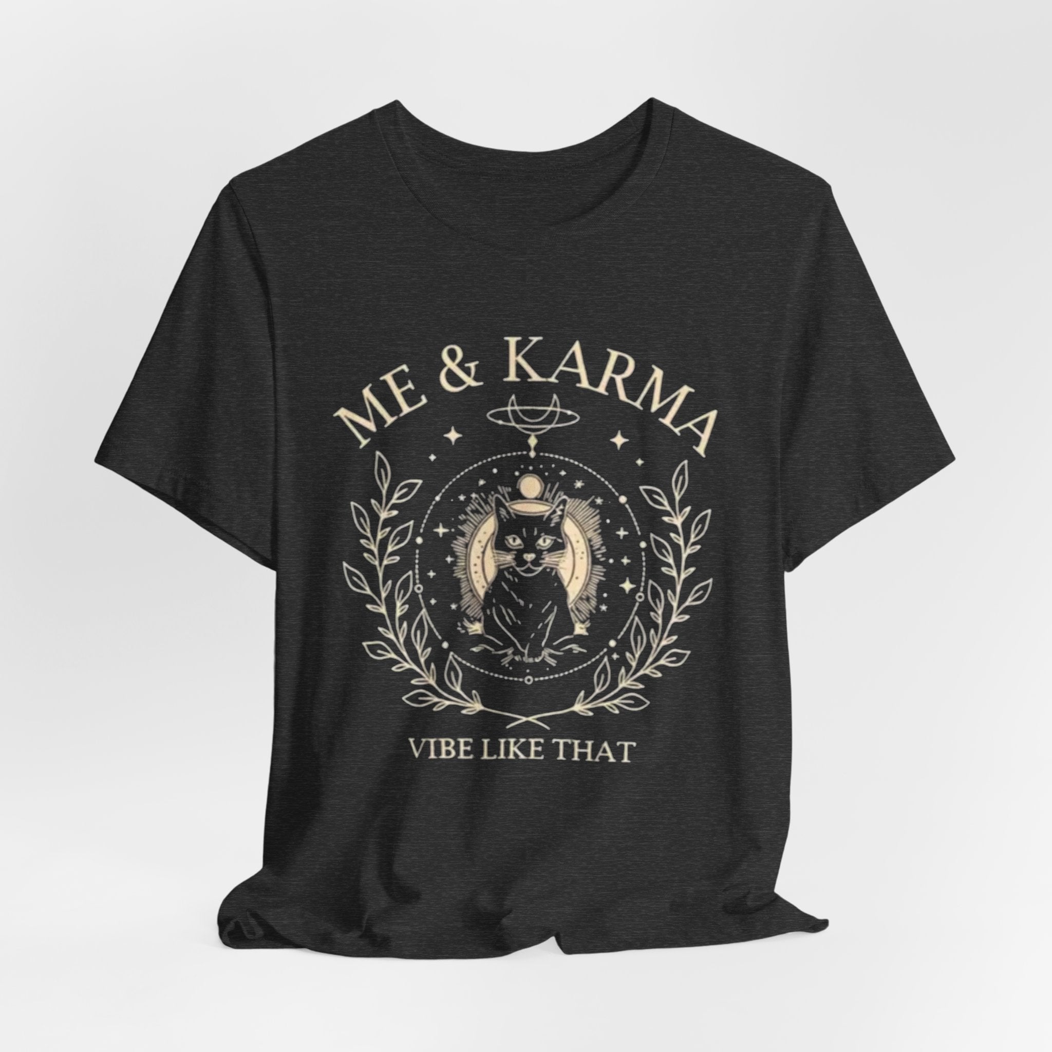 Karma Vibes Tee, Spiritual T-Shirt, Boho Shirt, Yoga Apparel, Gift for Her, Casual Fashion