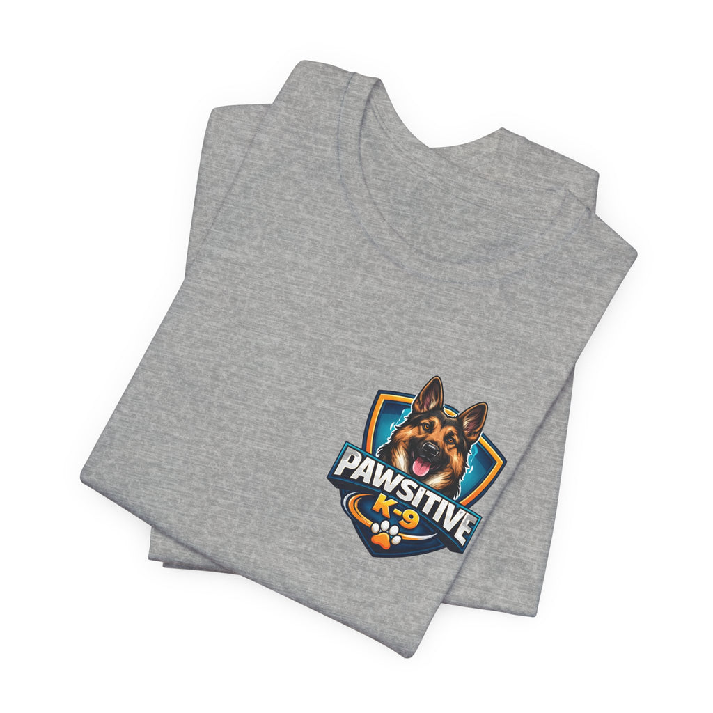 Pawsitive K-9 Dog Training Tee — "Pawsitive" Logo & Phone Number