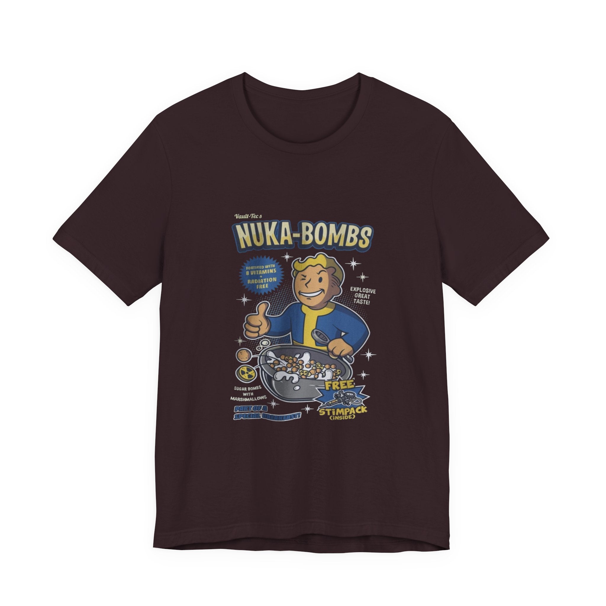 Vault Boy Nuka-Bombs Retro Gamer T‑Shirt, Fallout tee