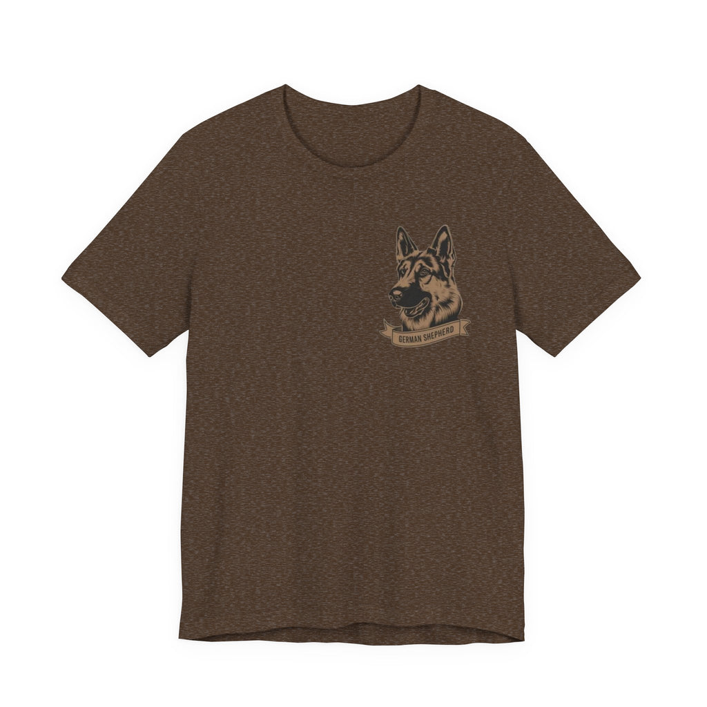 German Shepherd Portrait Tee — "Best Friend" Vintage Dog T-Shirt