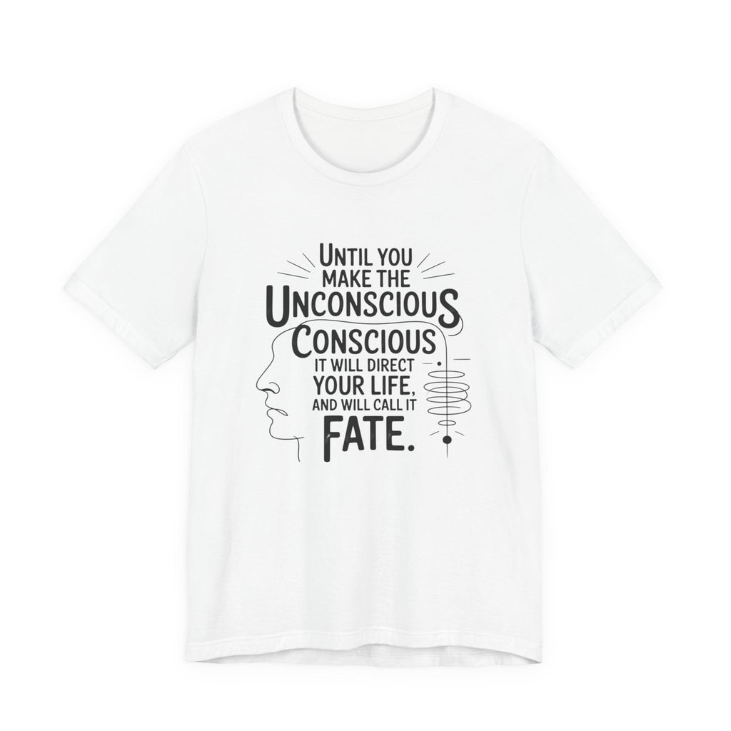 Carl Jung tee, Inspirational Quote Tee, Unisex Jersey Tee, Mindfulness T-Shirt, Motivational Shirt, Gift for Growth and Self-Discovery